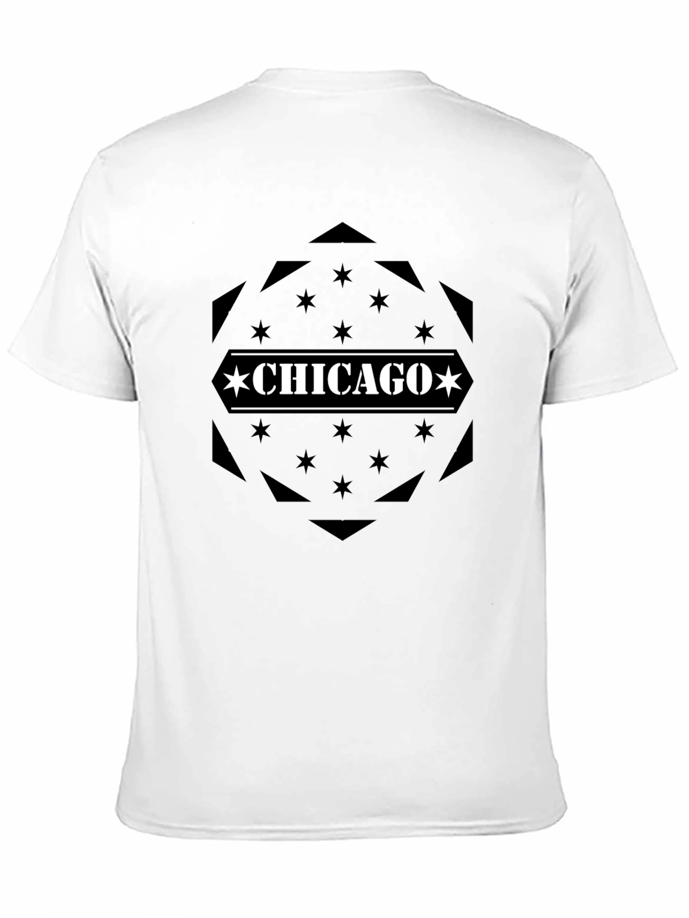 Chicago Star Emblem Black T-Shirt