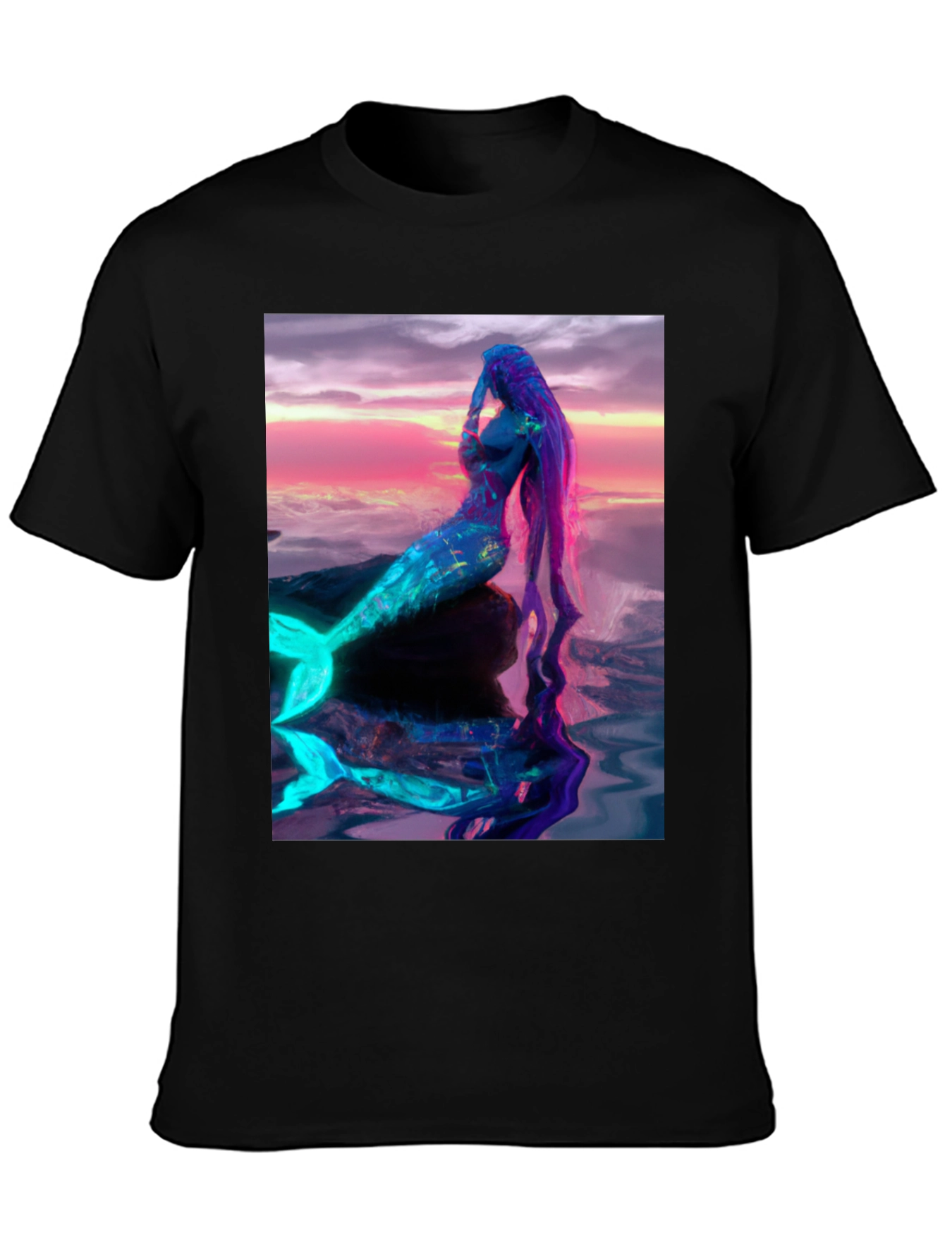Mermaid Graphic T-Shirt - Vibrant Fantasy Art