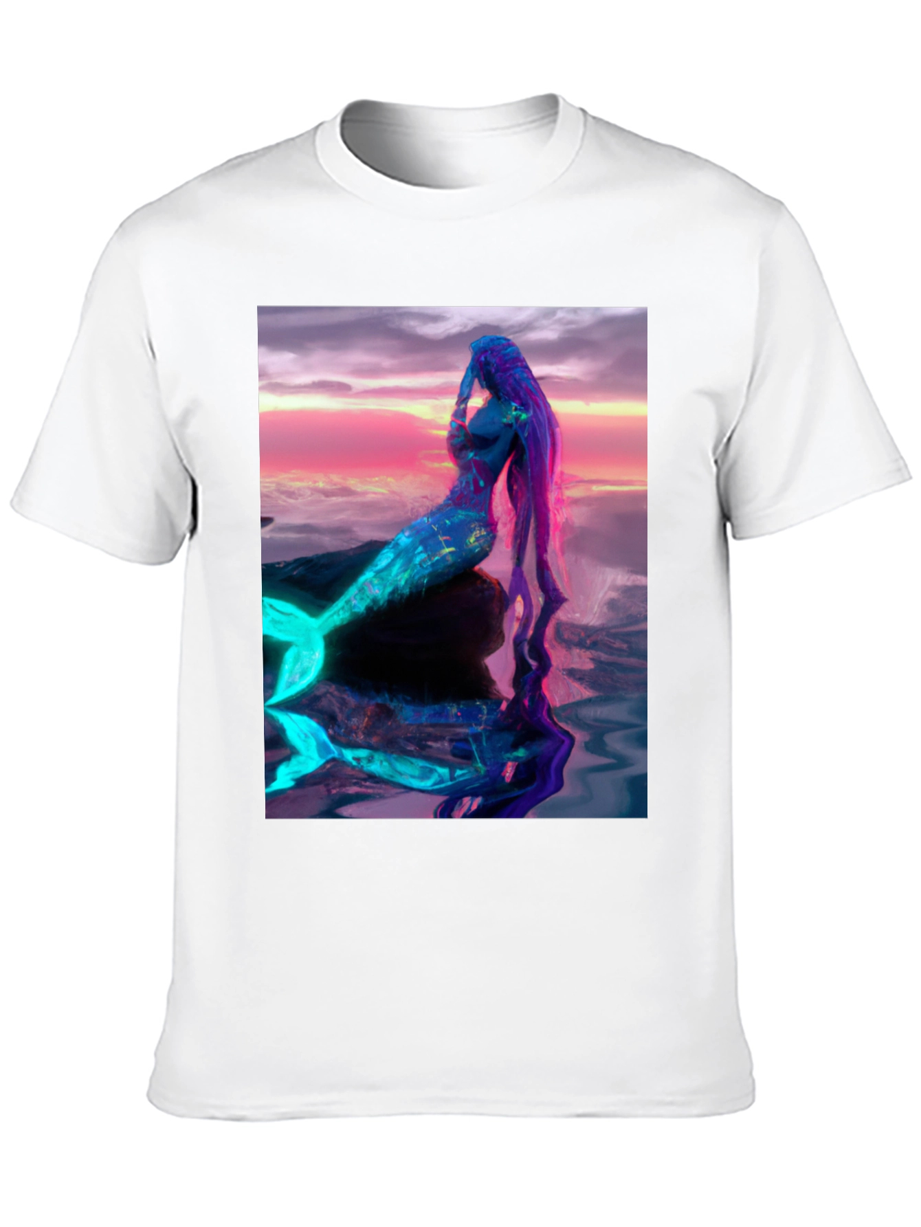 Mermaid Graphic T-Shirt - Vibrant Fantasy Art