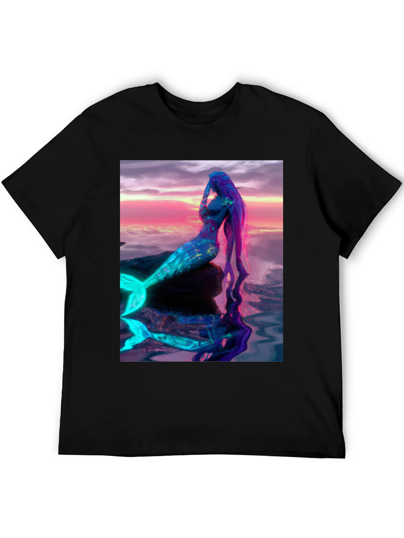 Mermaid Graphic T-Shirt - Vibrant Fantasy Art
