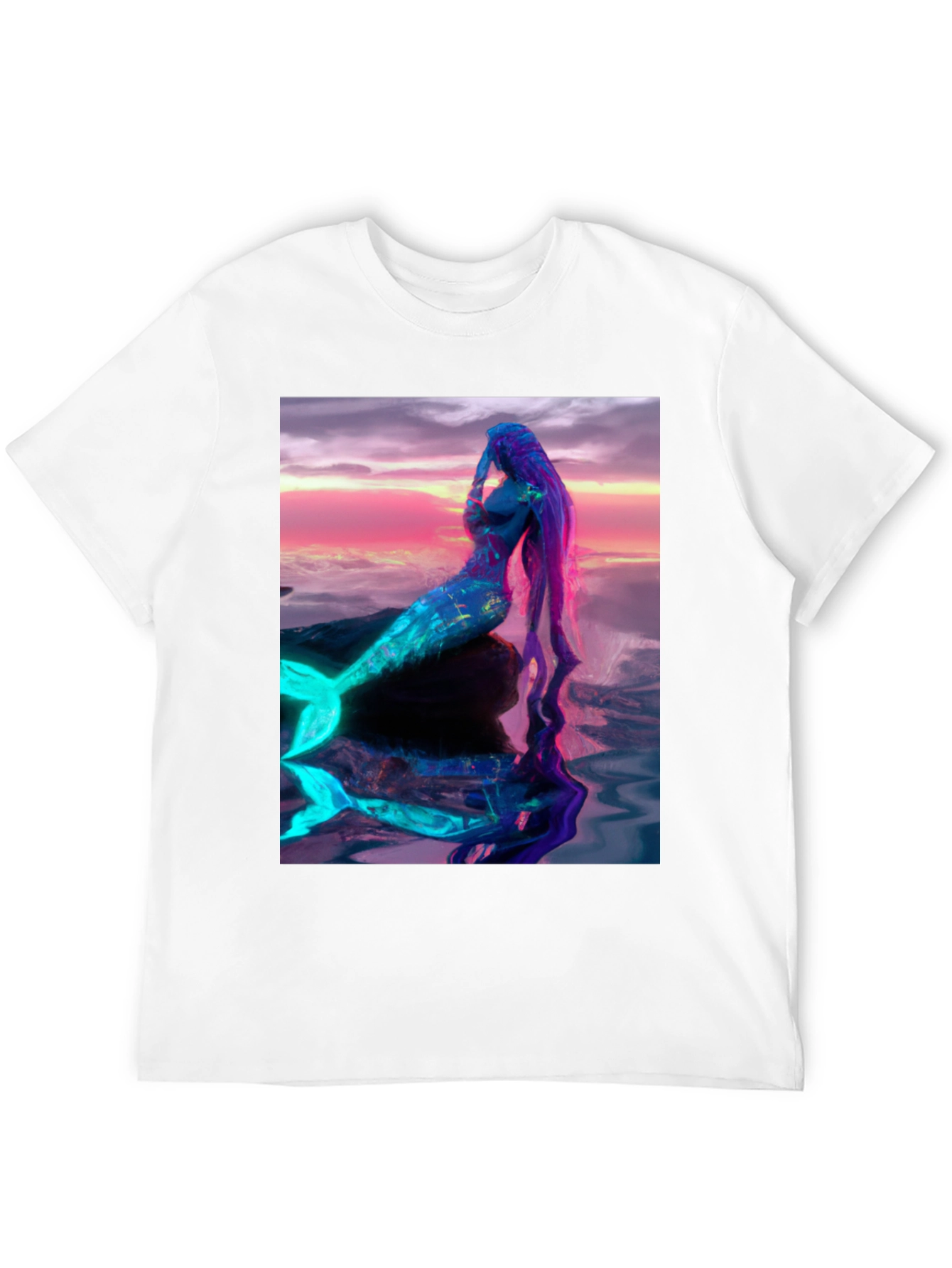 Mermaid Graphic T-Shirt - Vibrant Fantasy Art