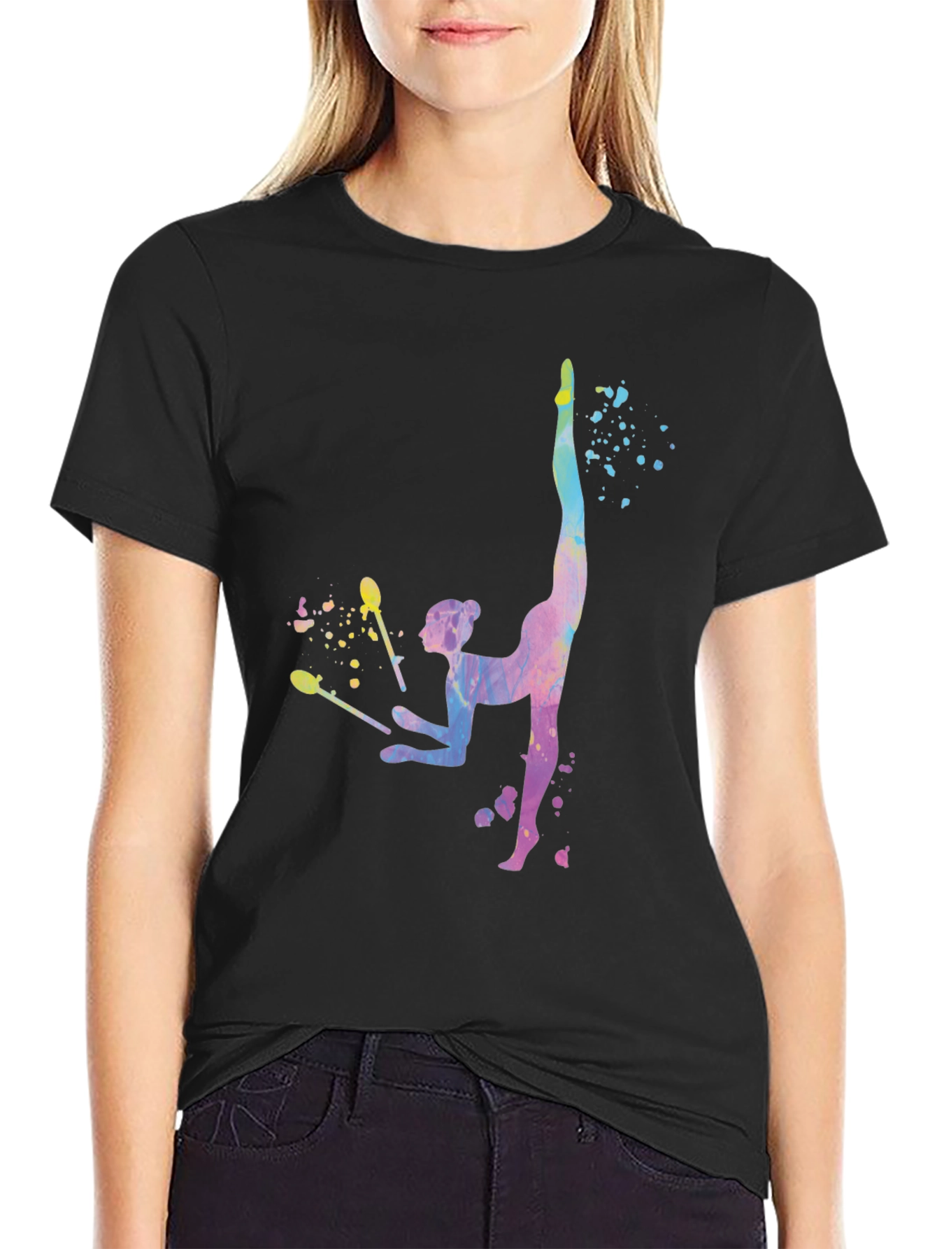 Rhythmic Gymnastics Watercolor T-Shirt