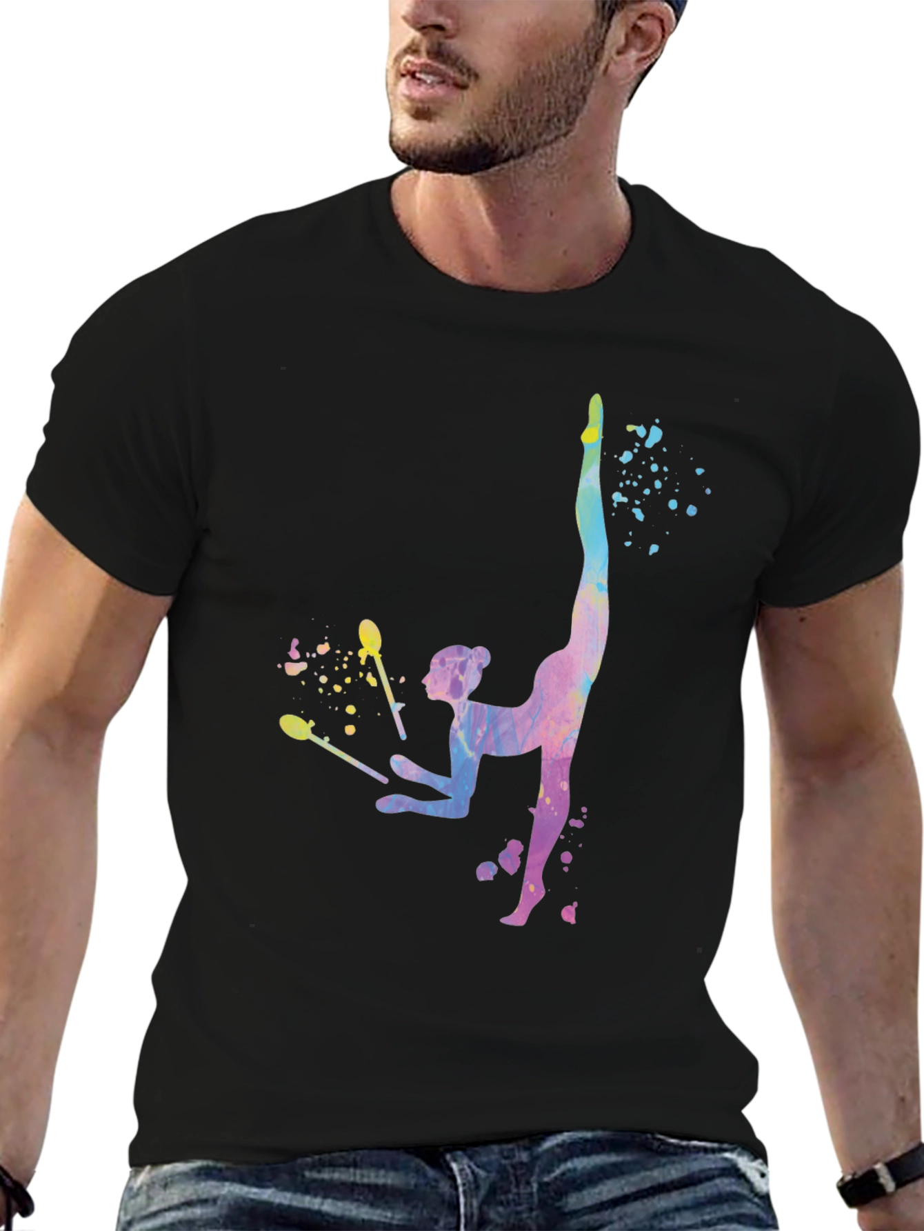 Rhythmic Gymnastics Watercolor T-Shirt