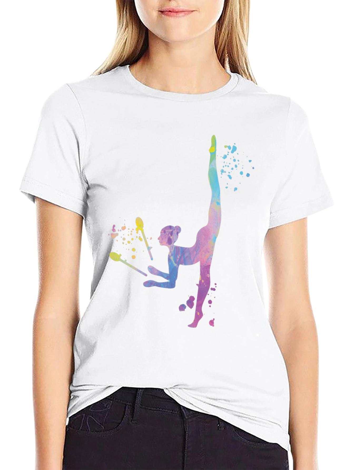 Rhythmic Gymnastics Watercolor T-Shirt