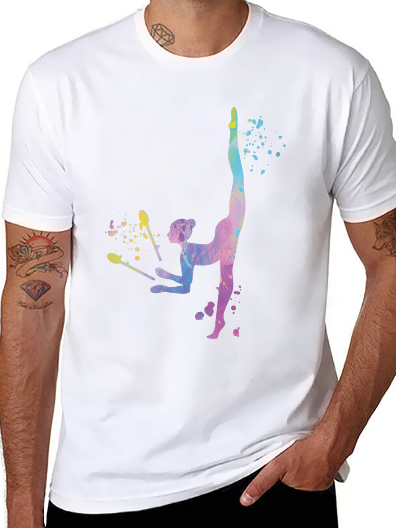 Rhythmic Gymnastics Watercolor T-Shirt