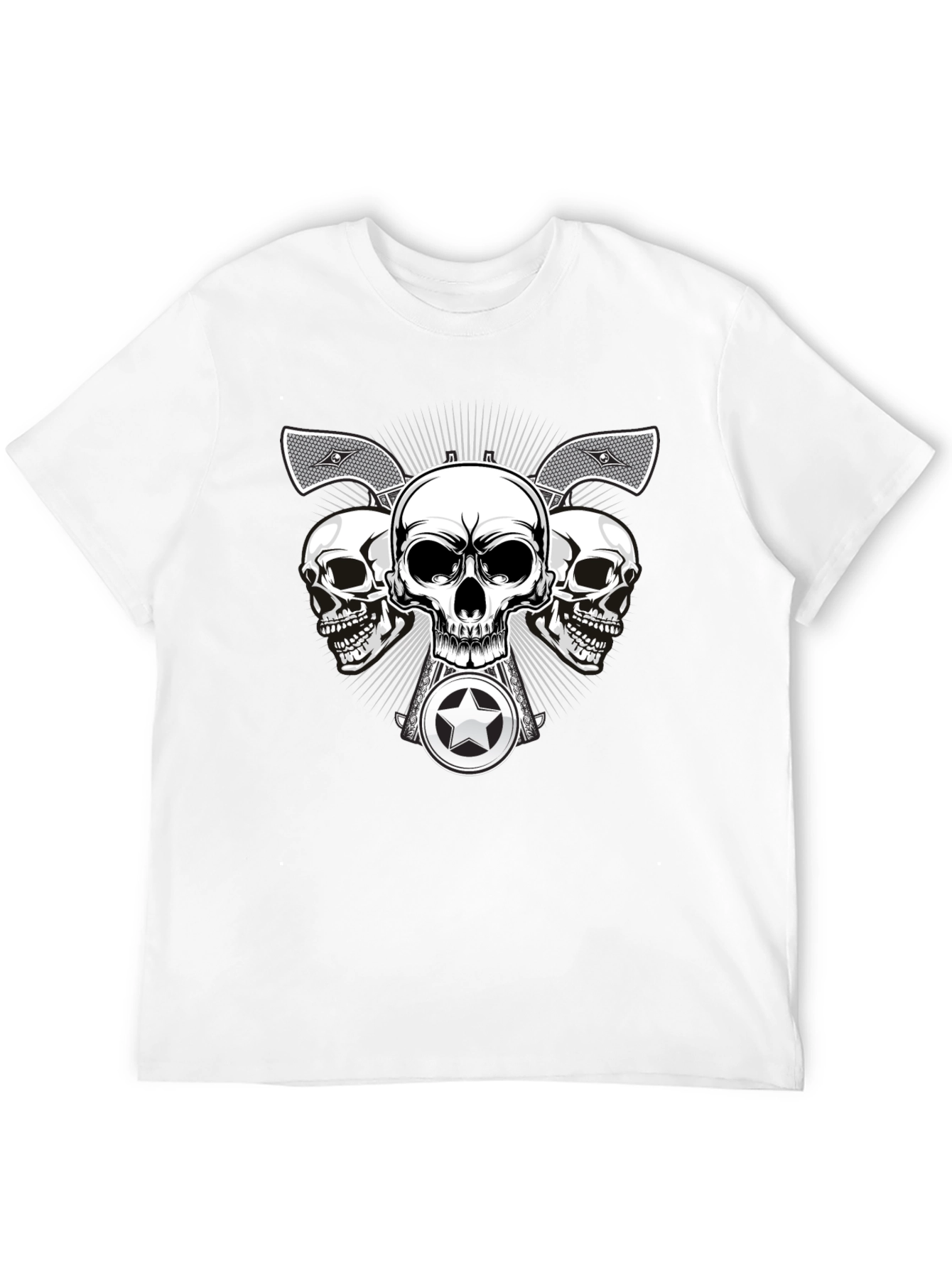 Skull & Axe Graphic Tee - Dark Style