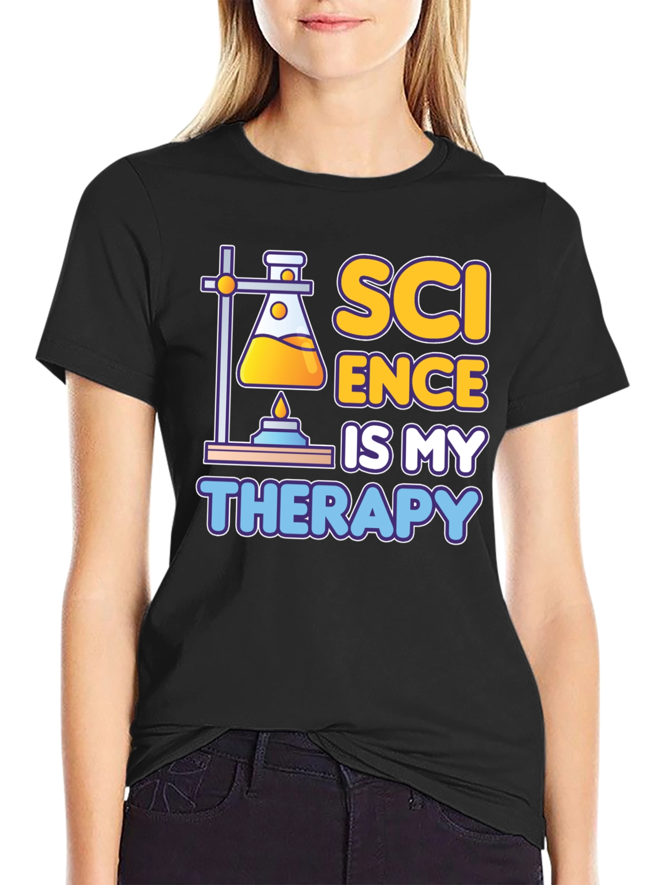 Science Is My Therapy Graphic T-Shirt