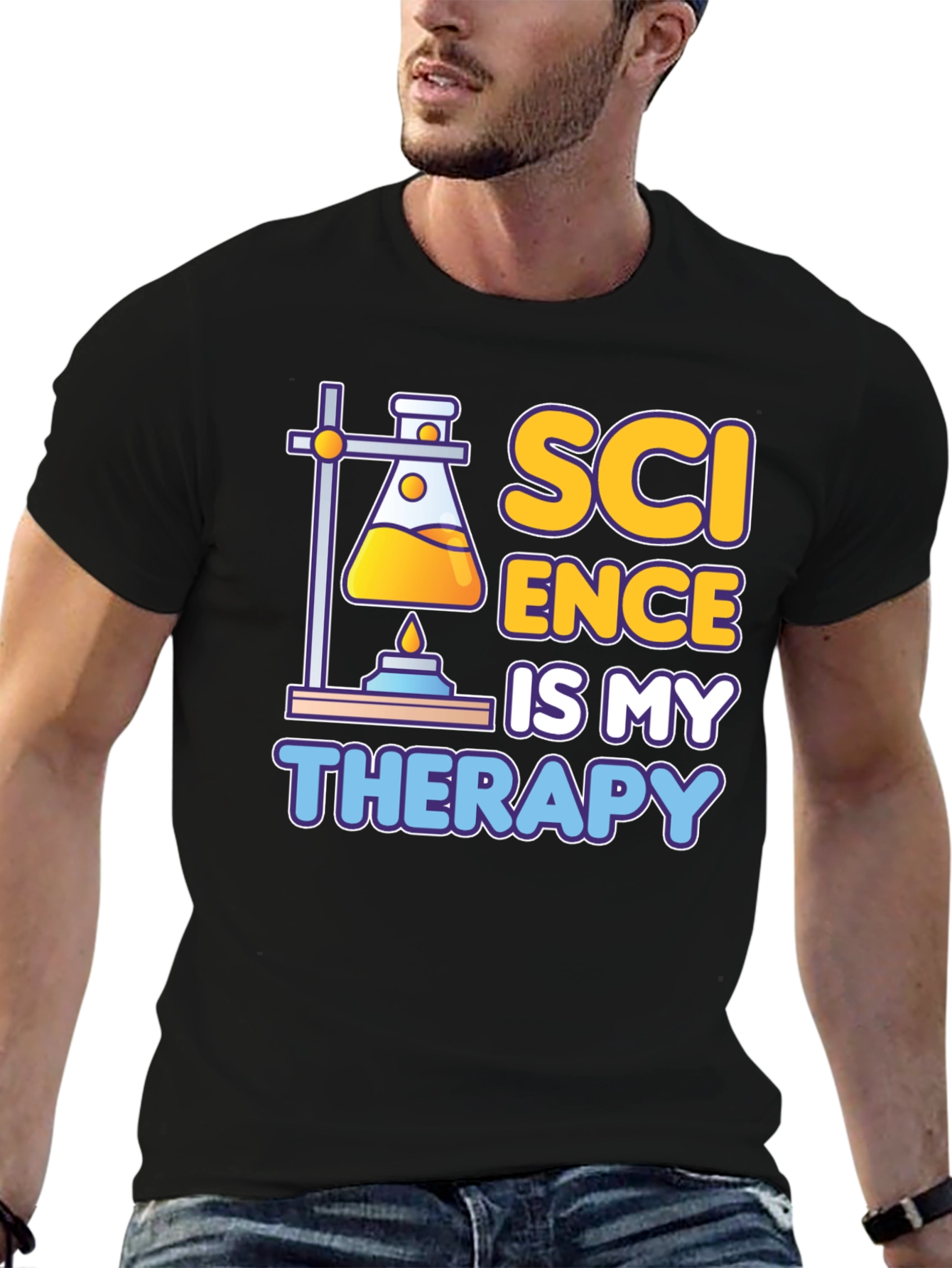 Science Is My Therapy Graphic T-Shirt