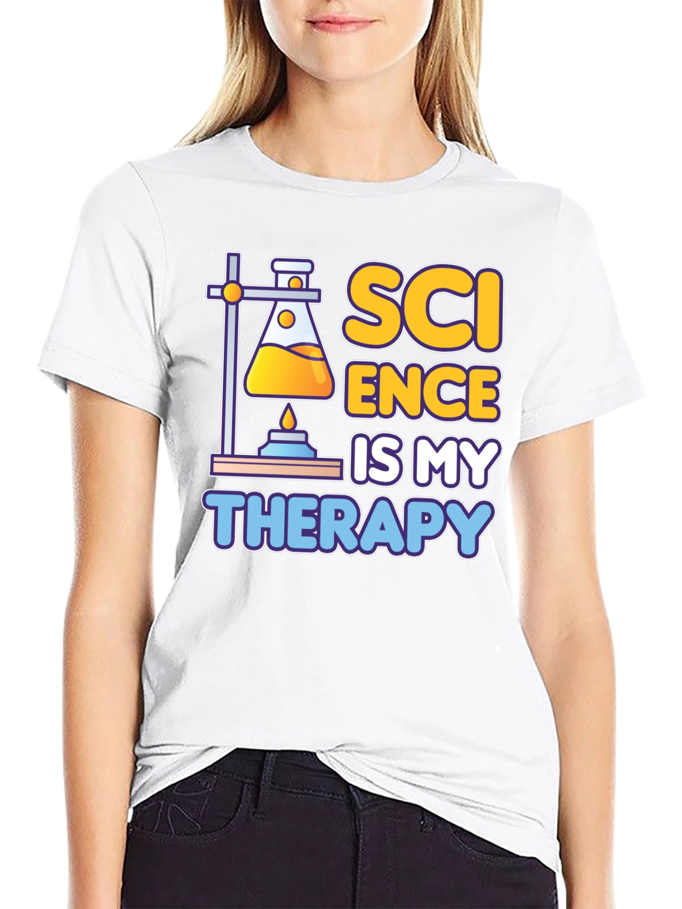 Science Is My Therapy Graphic T-Shirt