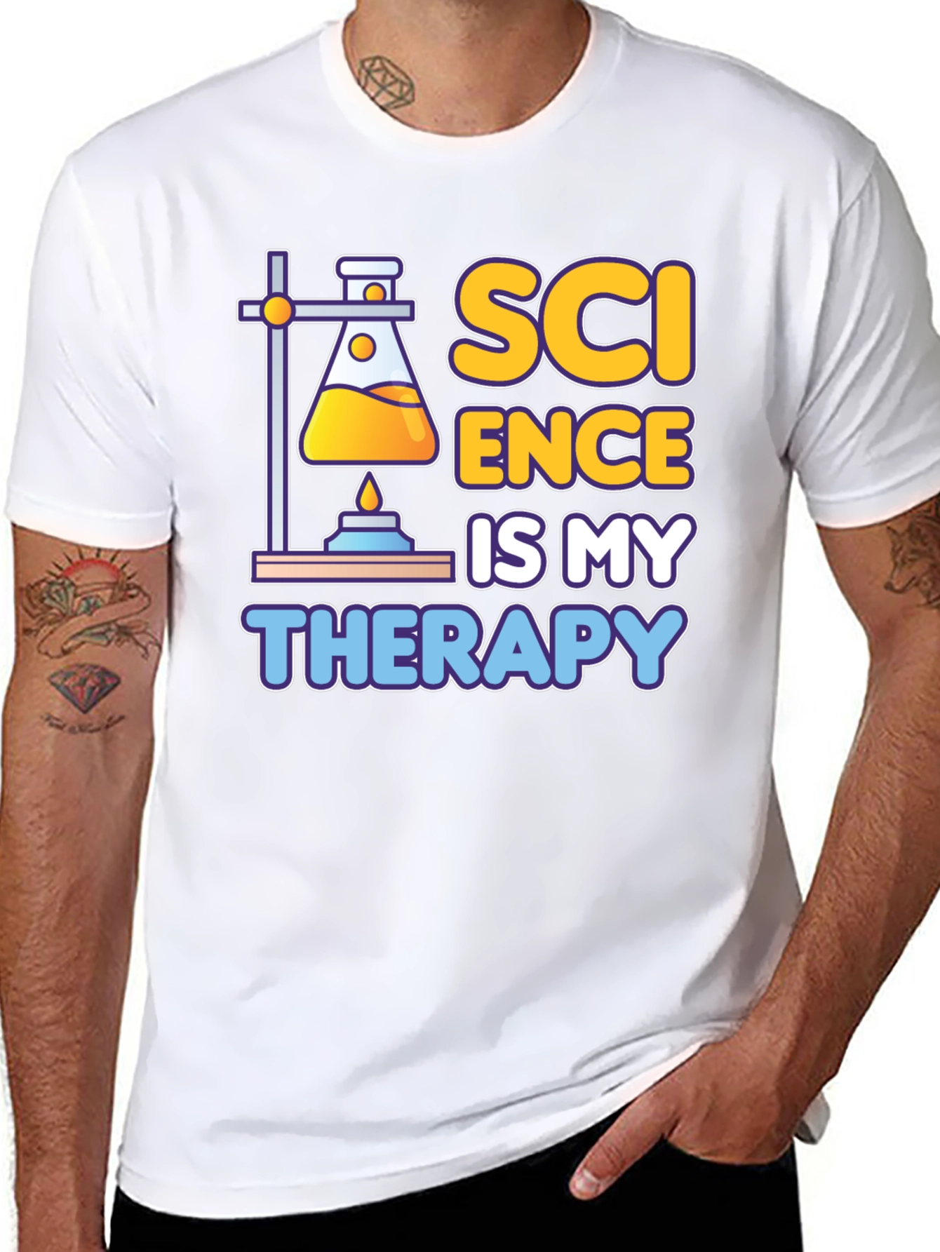 Science Is My Therapy Graphic T-Shirt