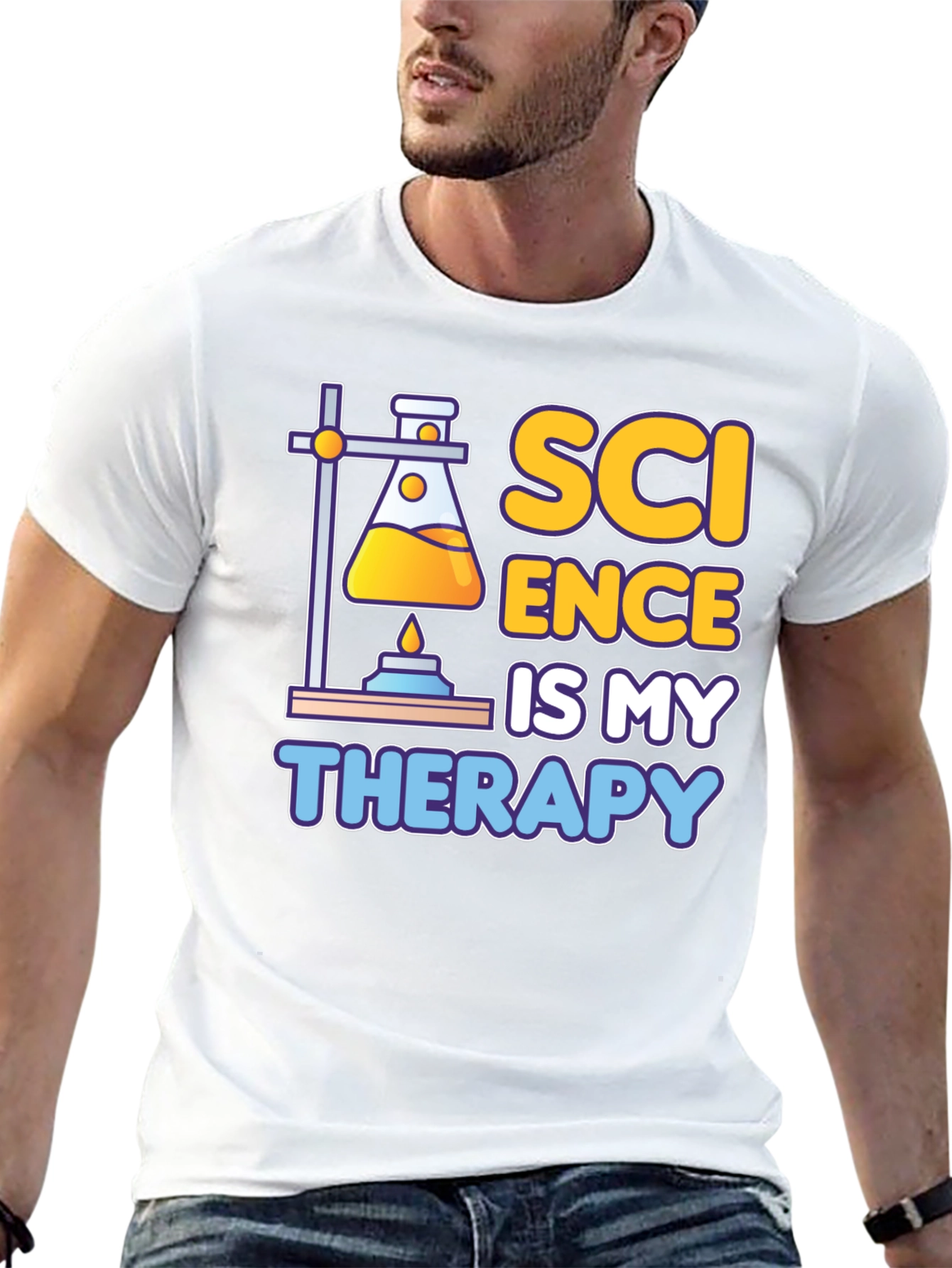 Science Is My Therapy Graphic T-Shirt