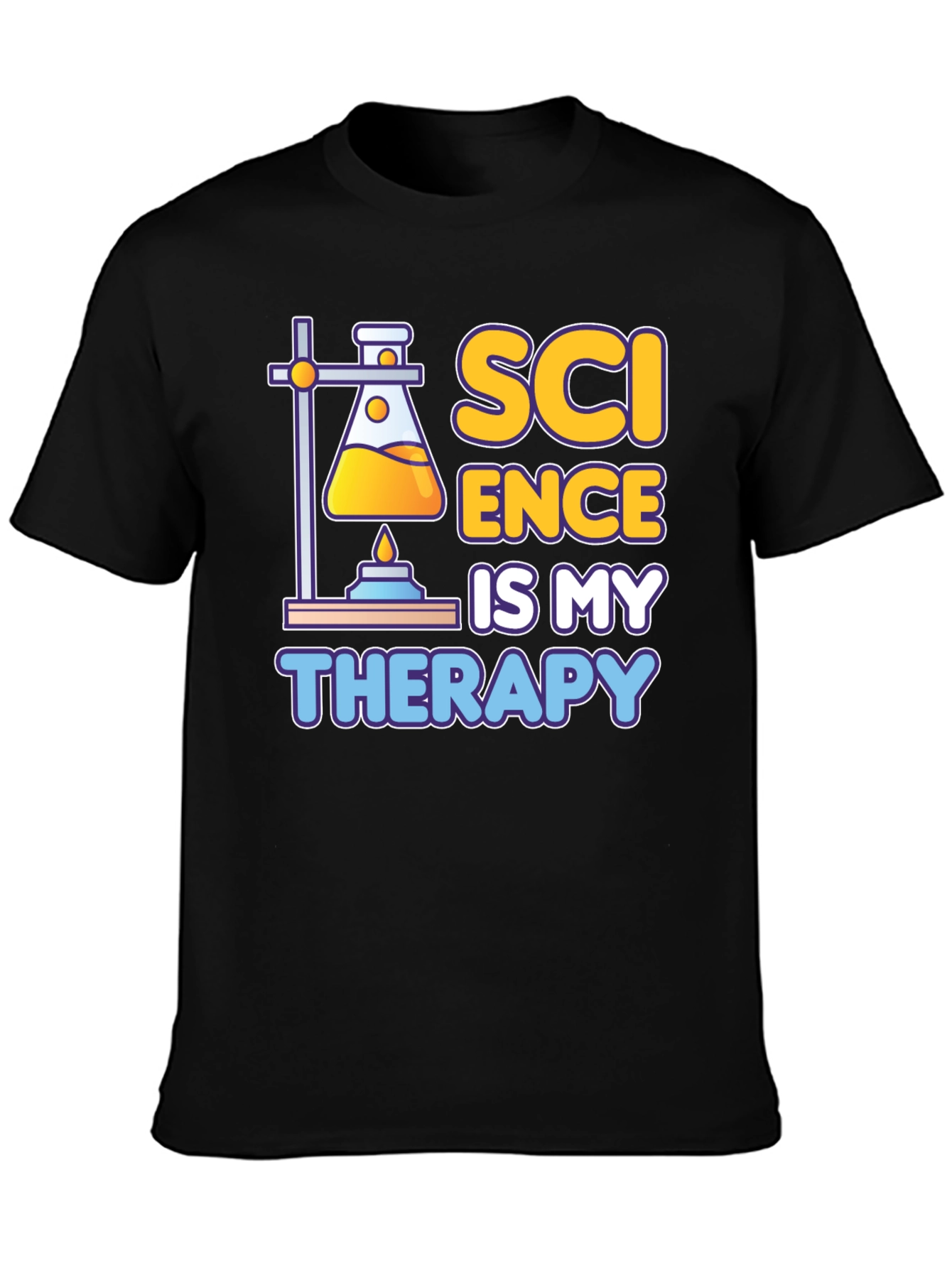Science Is My Therapy Graphic T-Shirt