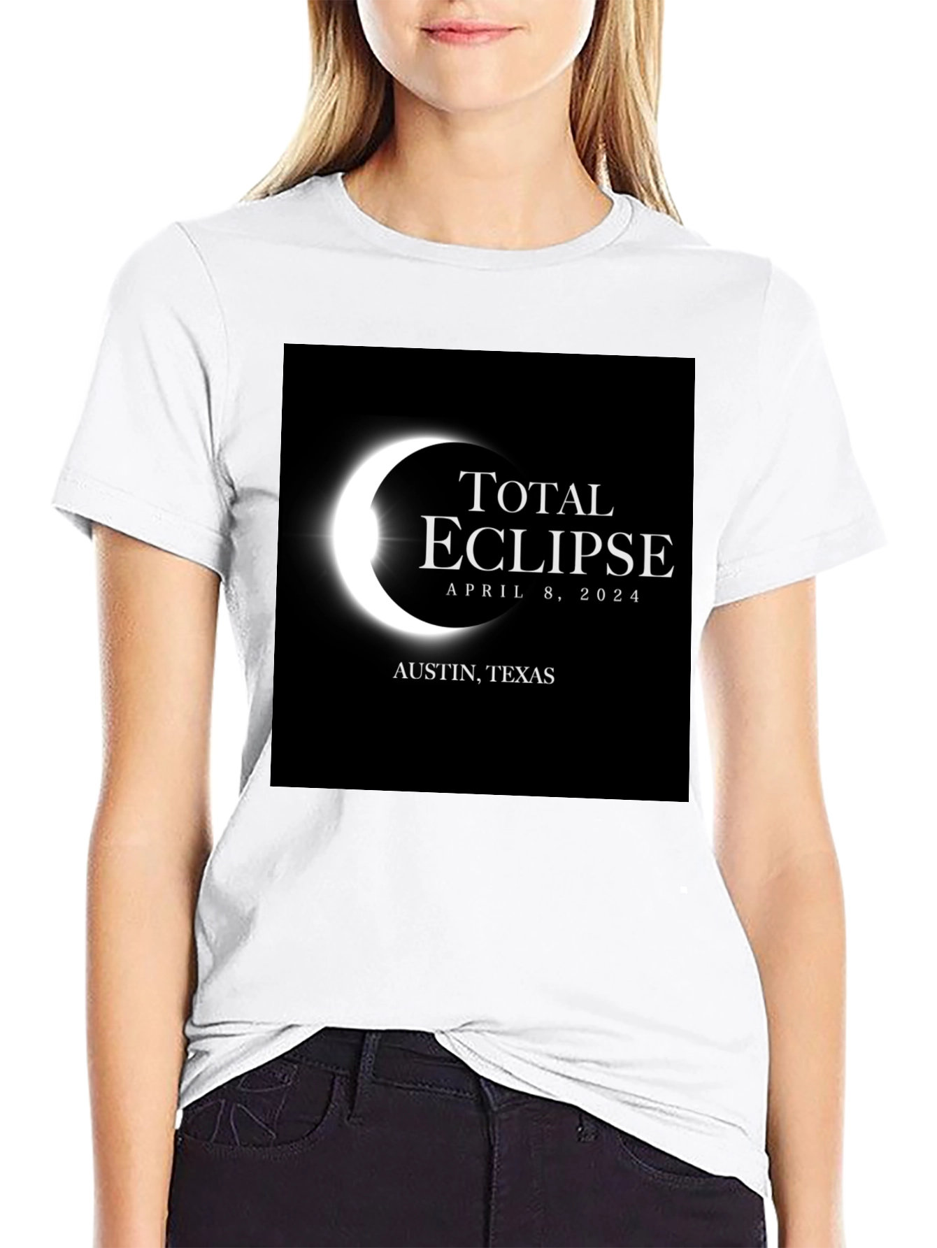 Total Eclipse April 8 2024 T-Shirt - Austin Texas