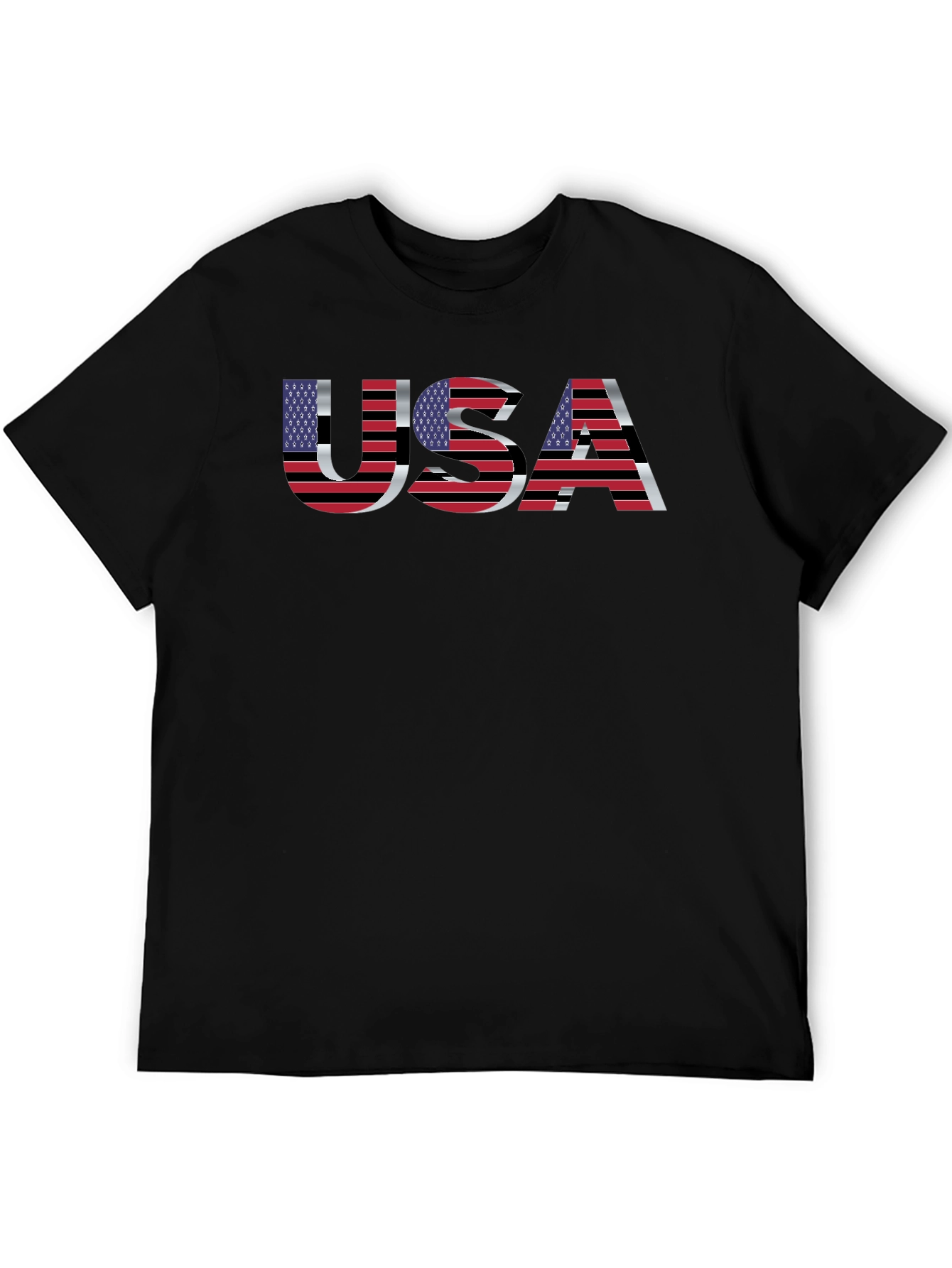 USA Flag Graphic T-Shirt - Patriotic Design