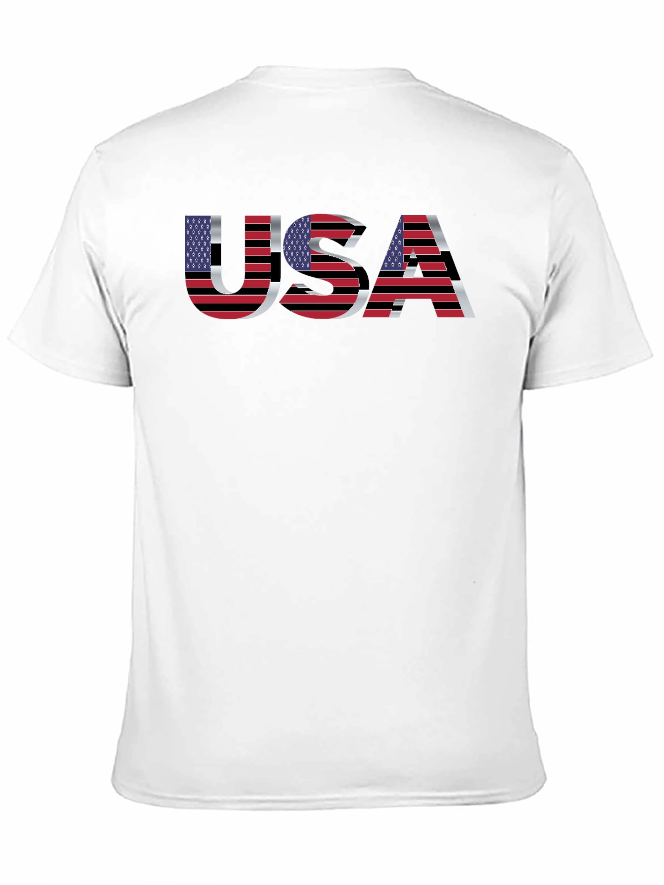 USA Flag Graphic T-Shirt - Patriotic Design