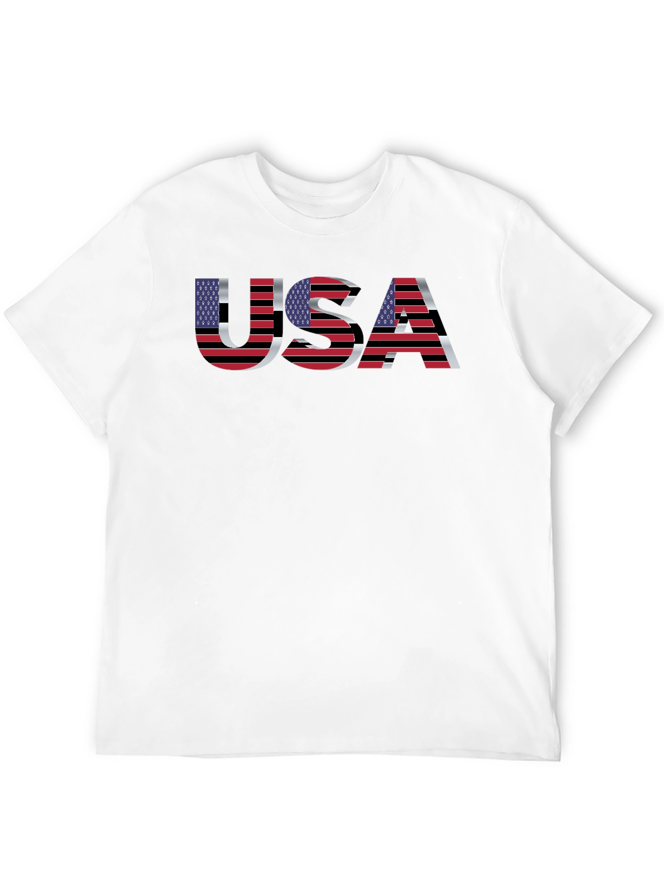 USA Flag Graphic T-Shirt - Patriotic Design