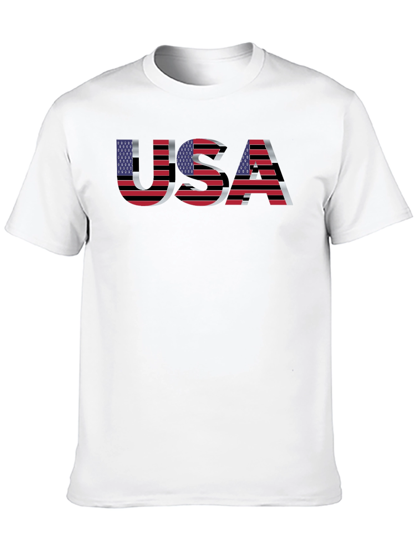 USA Flag Graphic T-Shirt - Patriotic Design