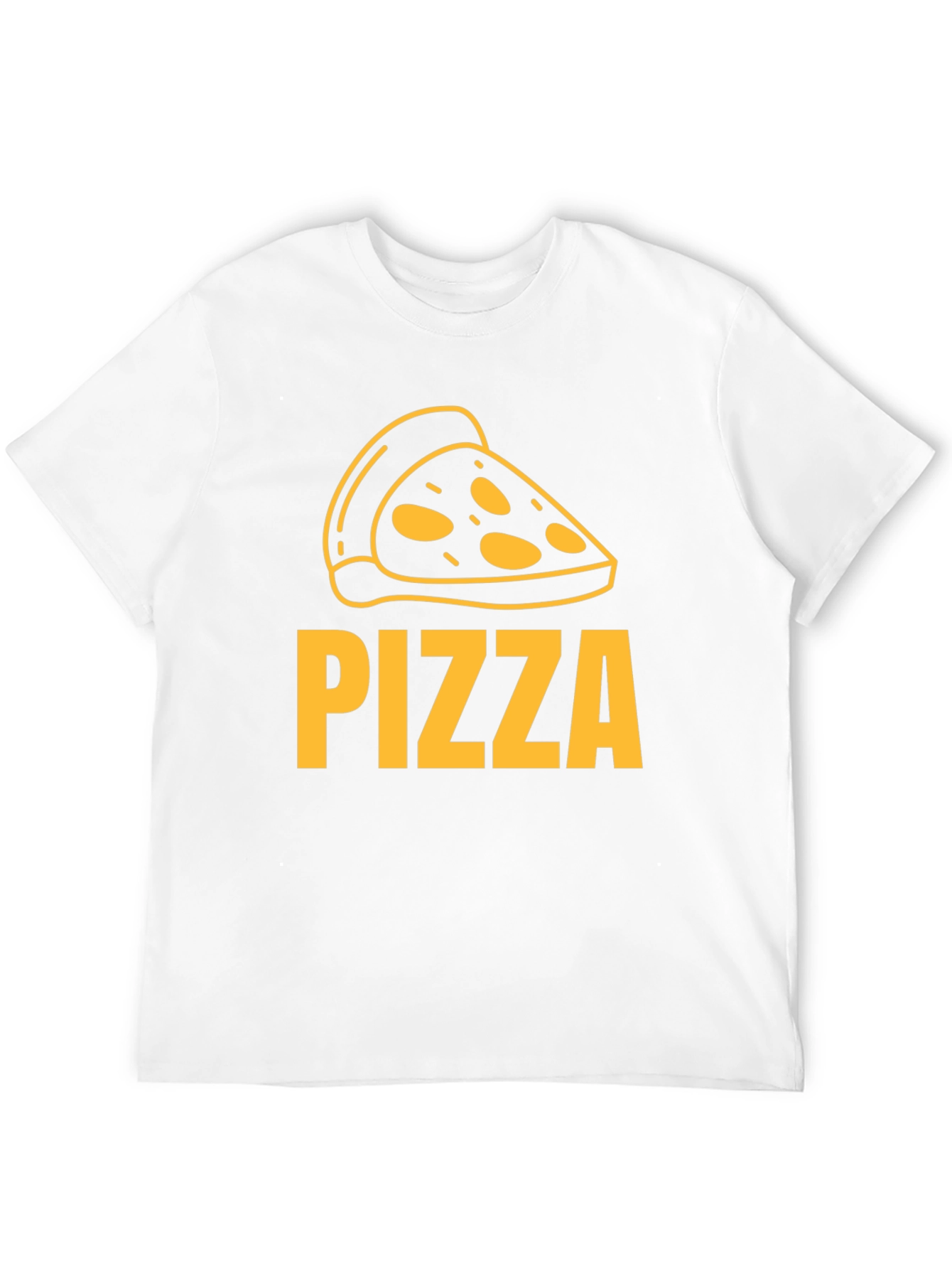 Pizza Lover Tee - Slice Graphic Mens Black T-Shirt