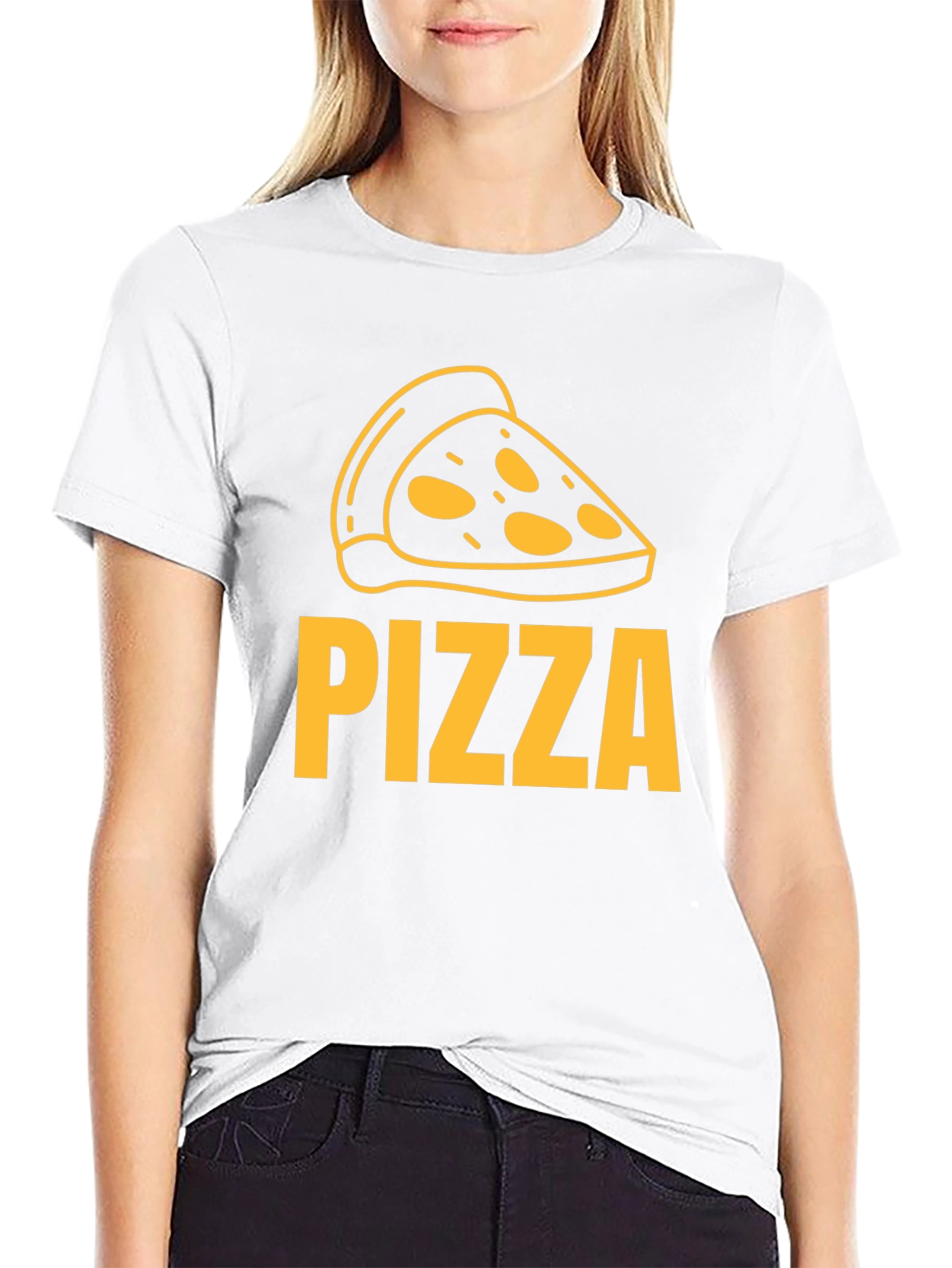 Pizza Lover Tee - Slice Graphic Mens Black T-Shirt