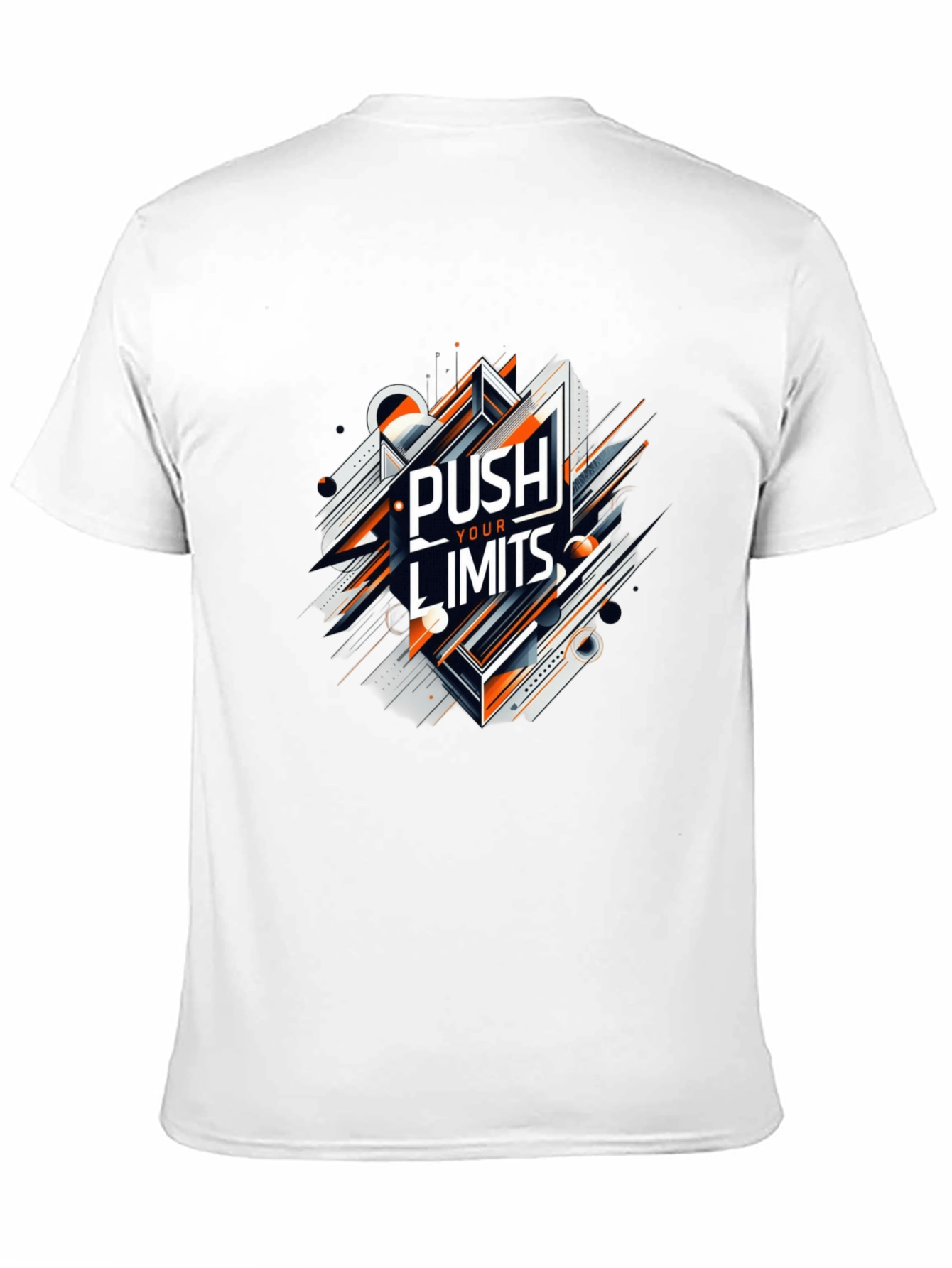 Push Your Limits Graphic Tee - Black Cotton T-Shirt