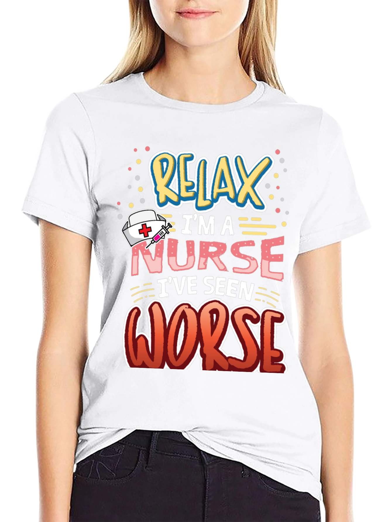 Relax Im A Nurse Graphic Tee