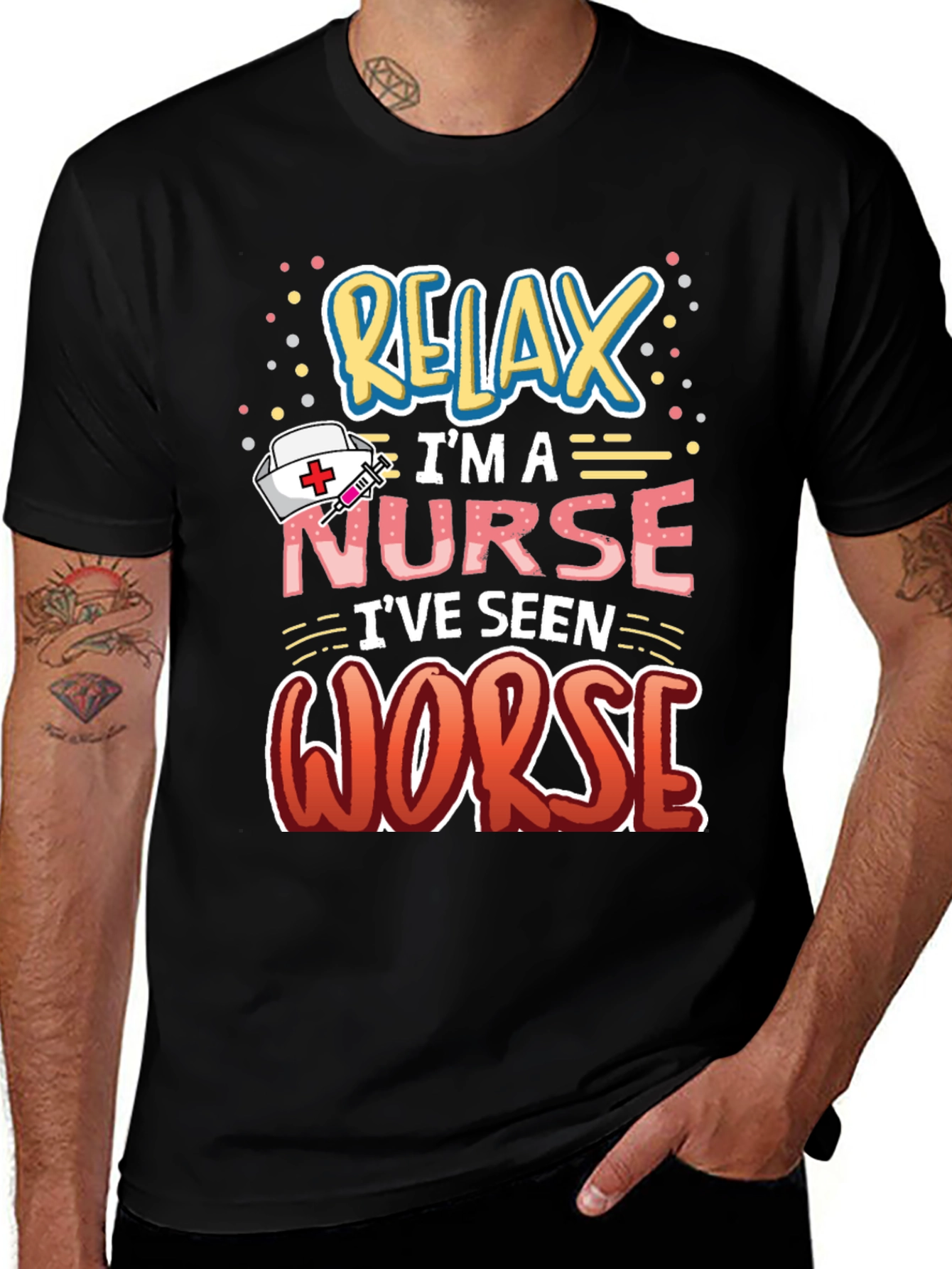 Relax Im A Nurse Graphic Tee