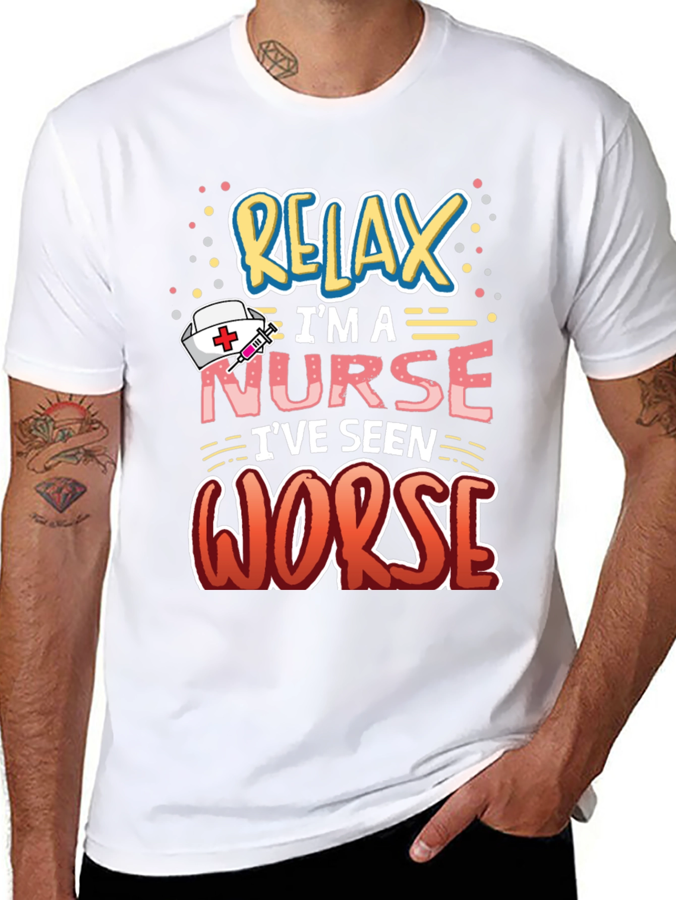 Relax Im A Nurse Graphic Tee