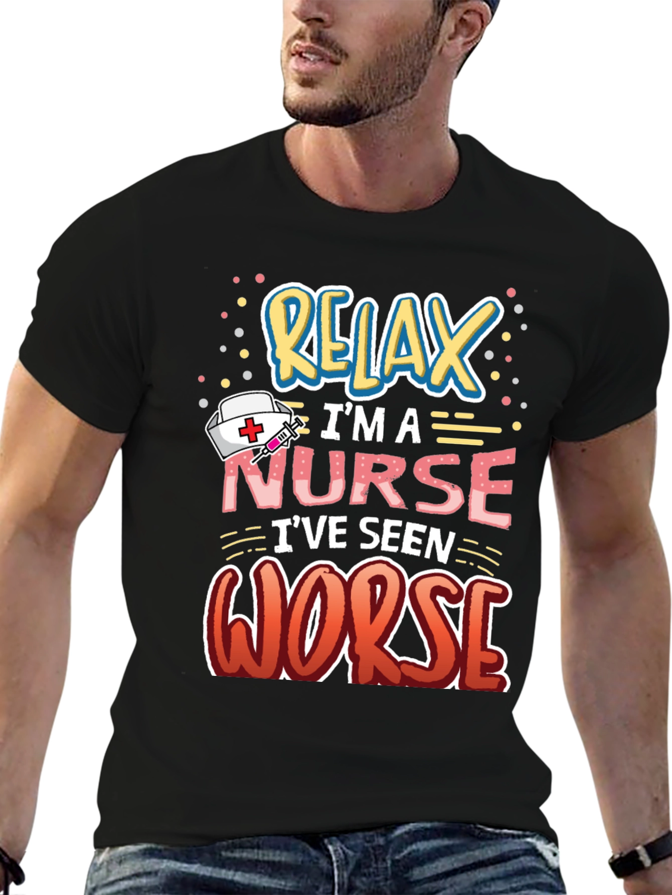 Relax Im A Nurse Graphic Tee
