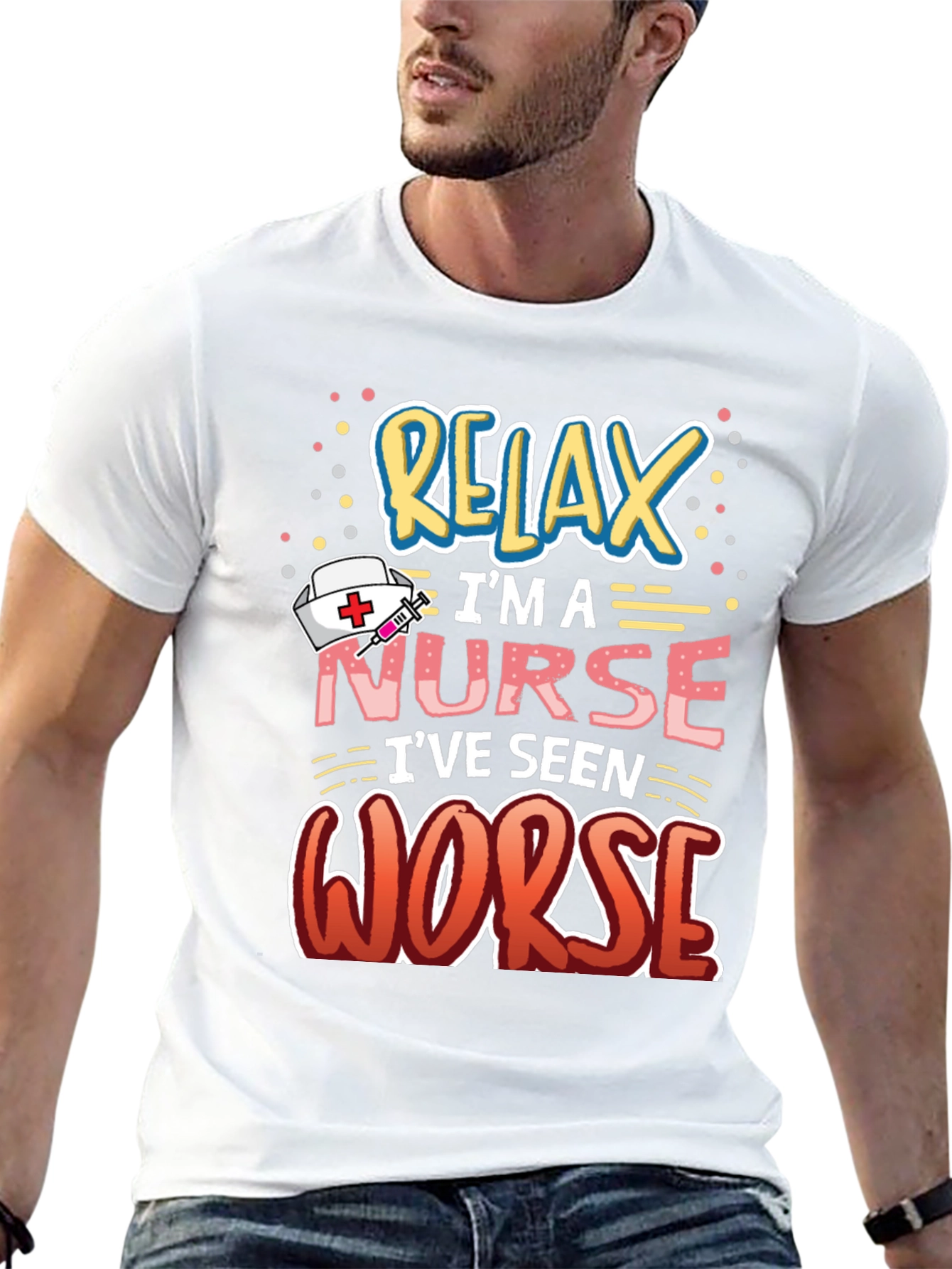 Relax Im A Nurse Graphic Tee