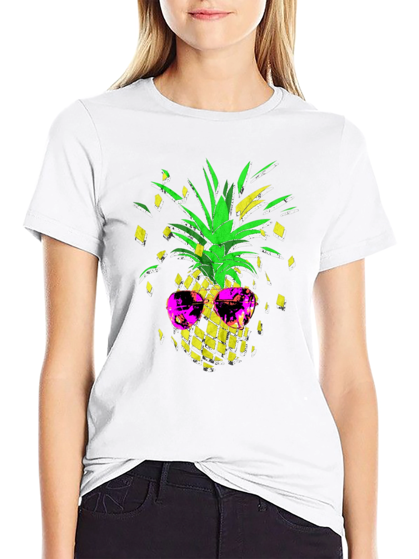 Cool Pineapple Sunglasses Graphic T-Shirt
