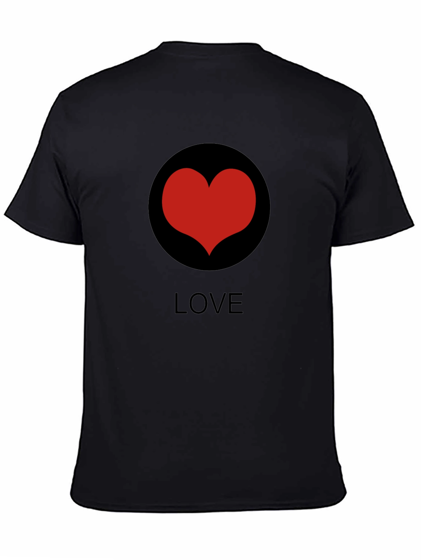 Love Heart Graphic Print Crewneck T-Shirt