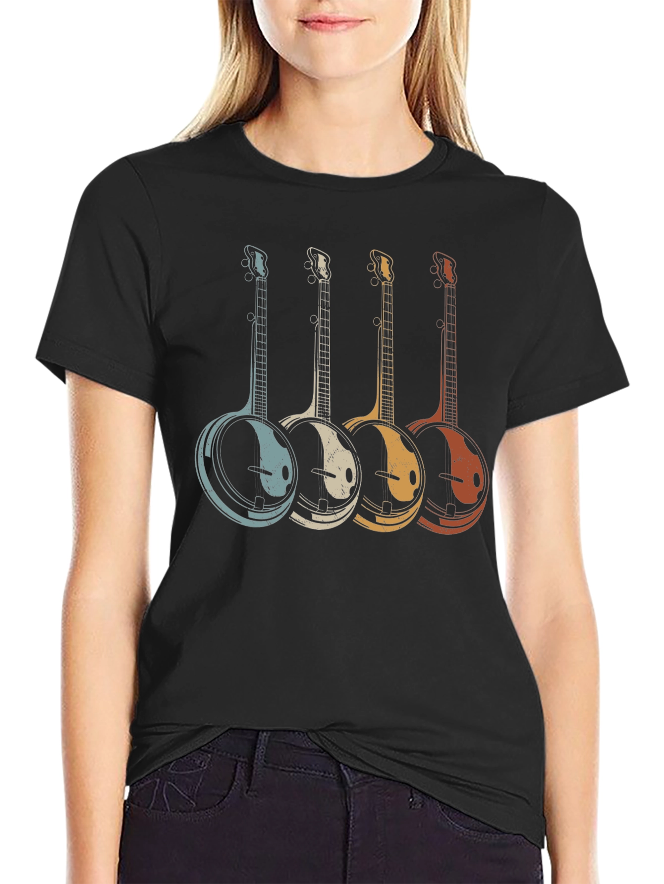 Retro Banjo T-Shirt - Musician Tee