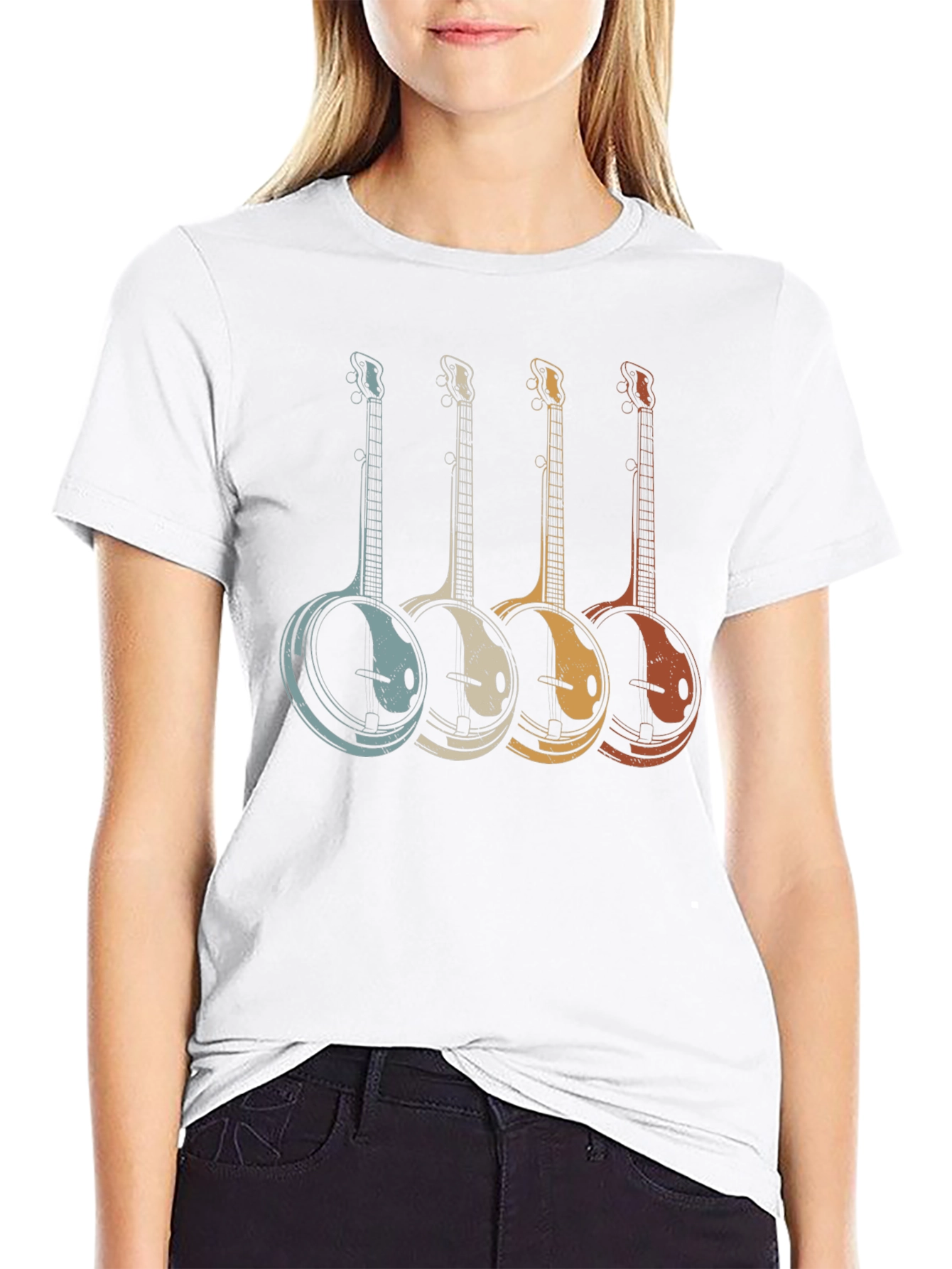 Retro Banjo T-Shirt - Musician Tee