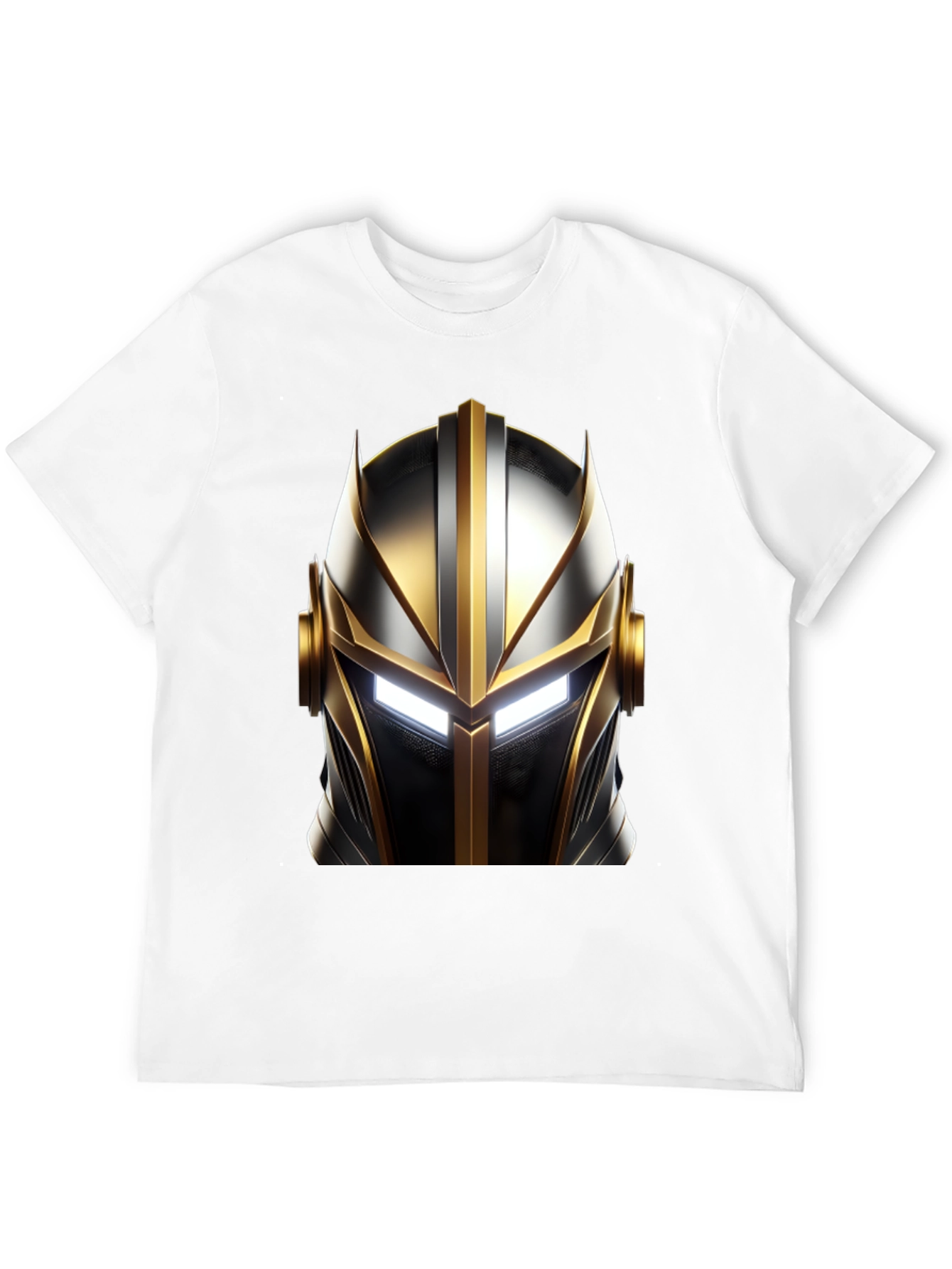 Knight Helmet Graphic Black T-Shirt