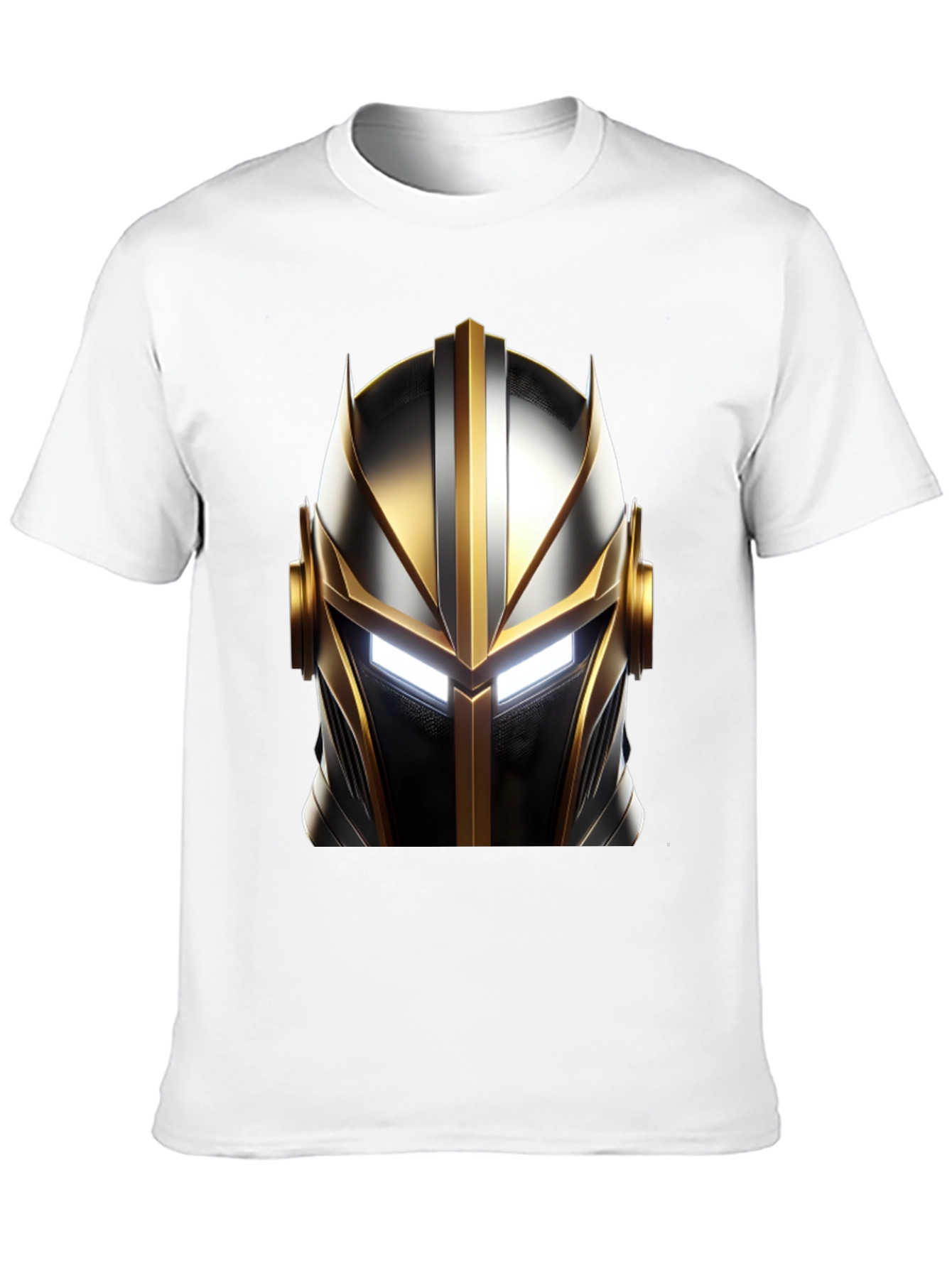 Knight Helmet Graphic Black T-Shirt