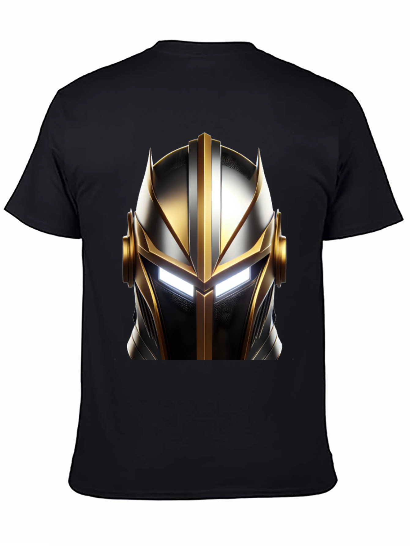 Knight Helmet Graphic Black T-Shirt