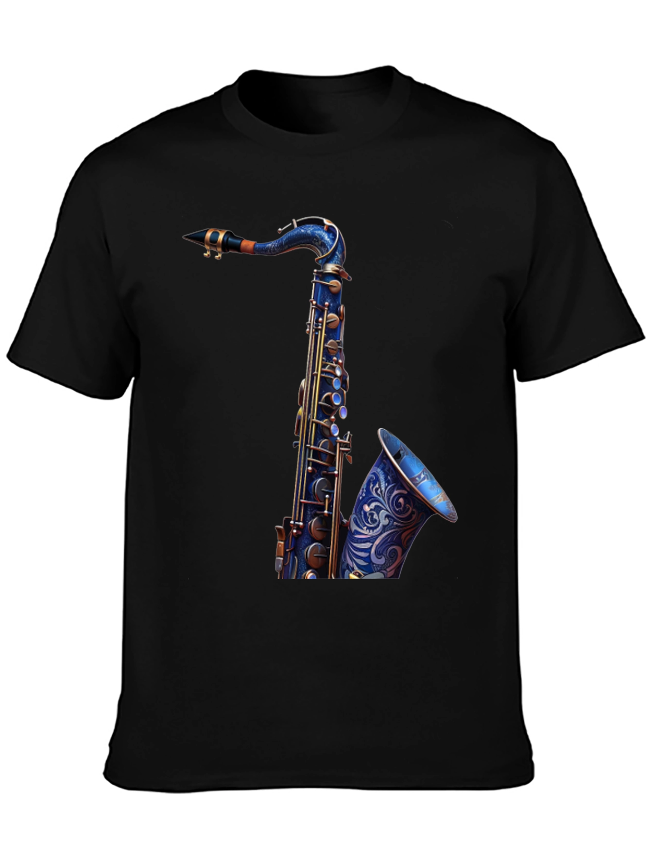 Saxophone Graphic Tee - Cool Musician Shirt