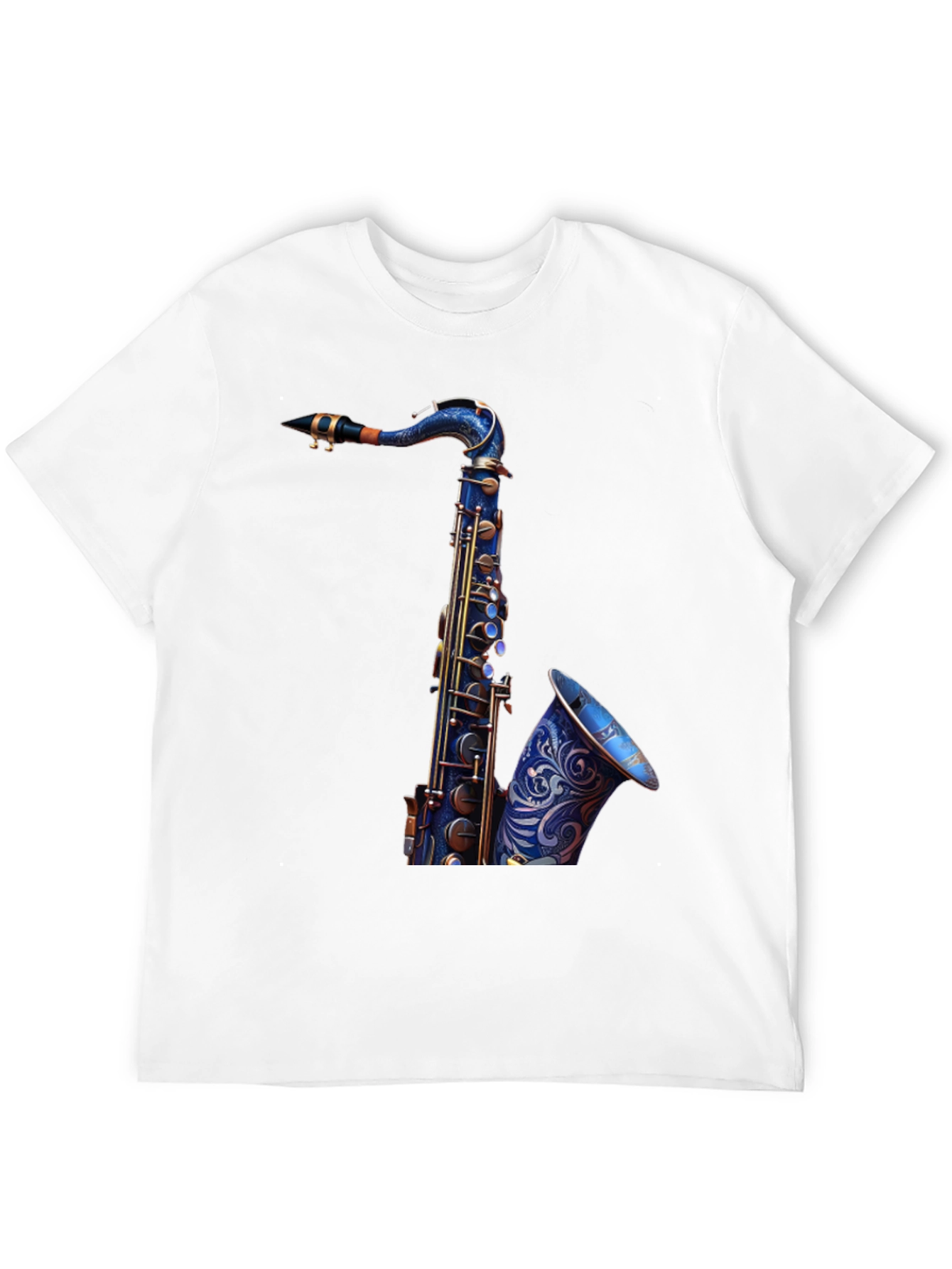 Saxophone Graphic Tee - Cool Musician Shirt
