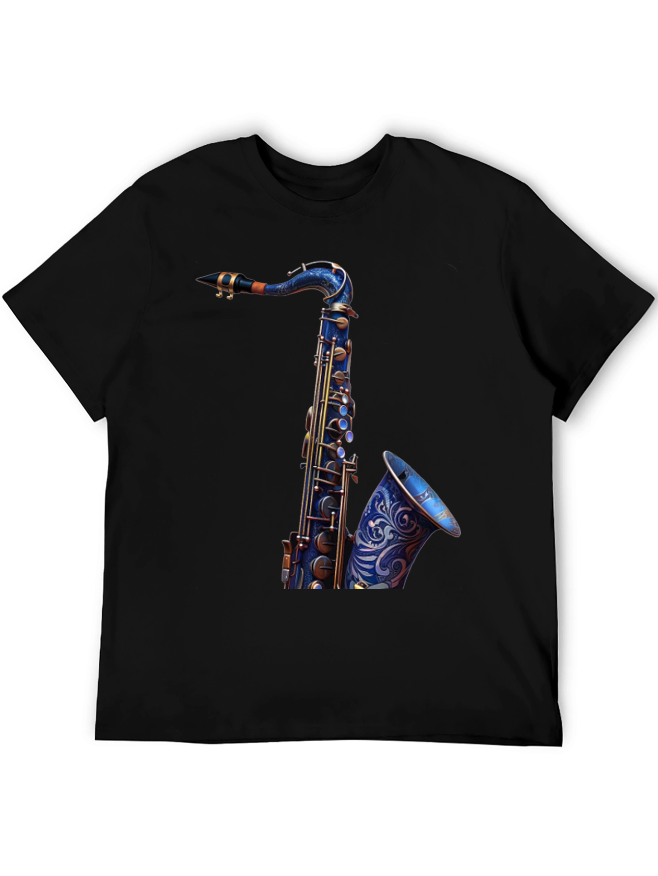 Saxophone Graphic Tee - Cool Musician Shirt