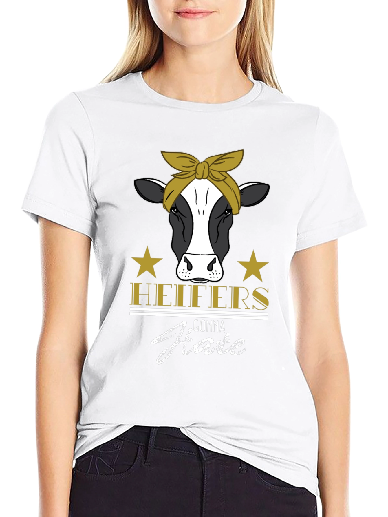 Heifers Gonna Hate Graphic T-Shirt - Black Cotton
