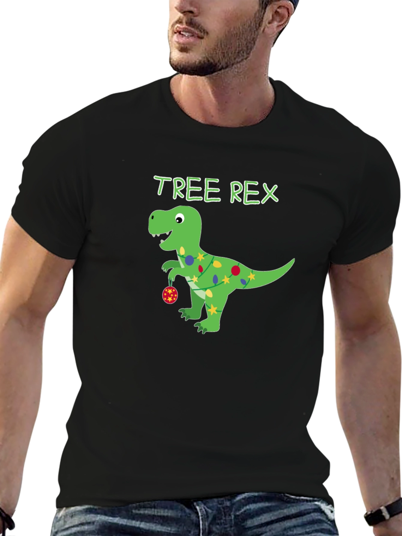 Tree Rex Christmas T-Shirt - Dinosaur Holiday Apparel