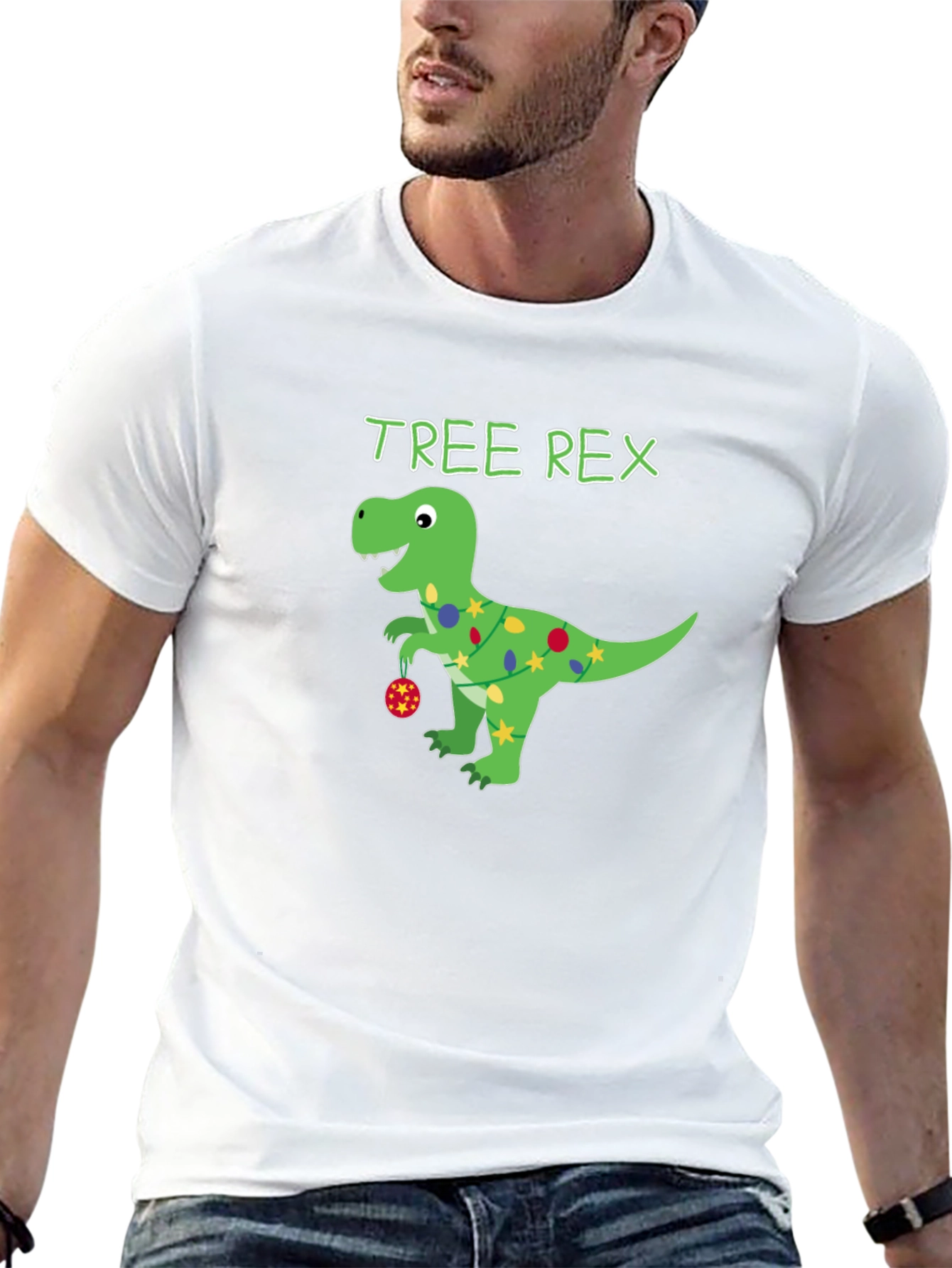 Tree Rex Christmas T-Shirt - Dinosaur Holiday Apparel