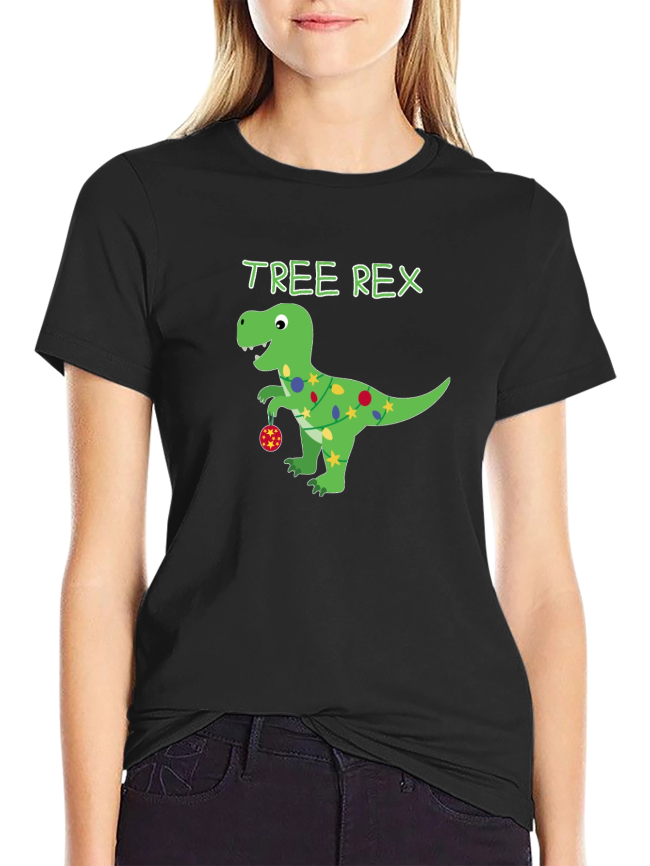 Tree Rex Christmas T-Shirt - Dinosaur Holiday Apparel