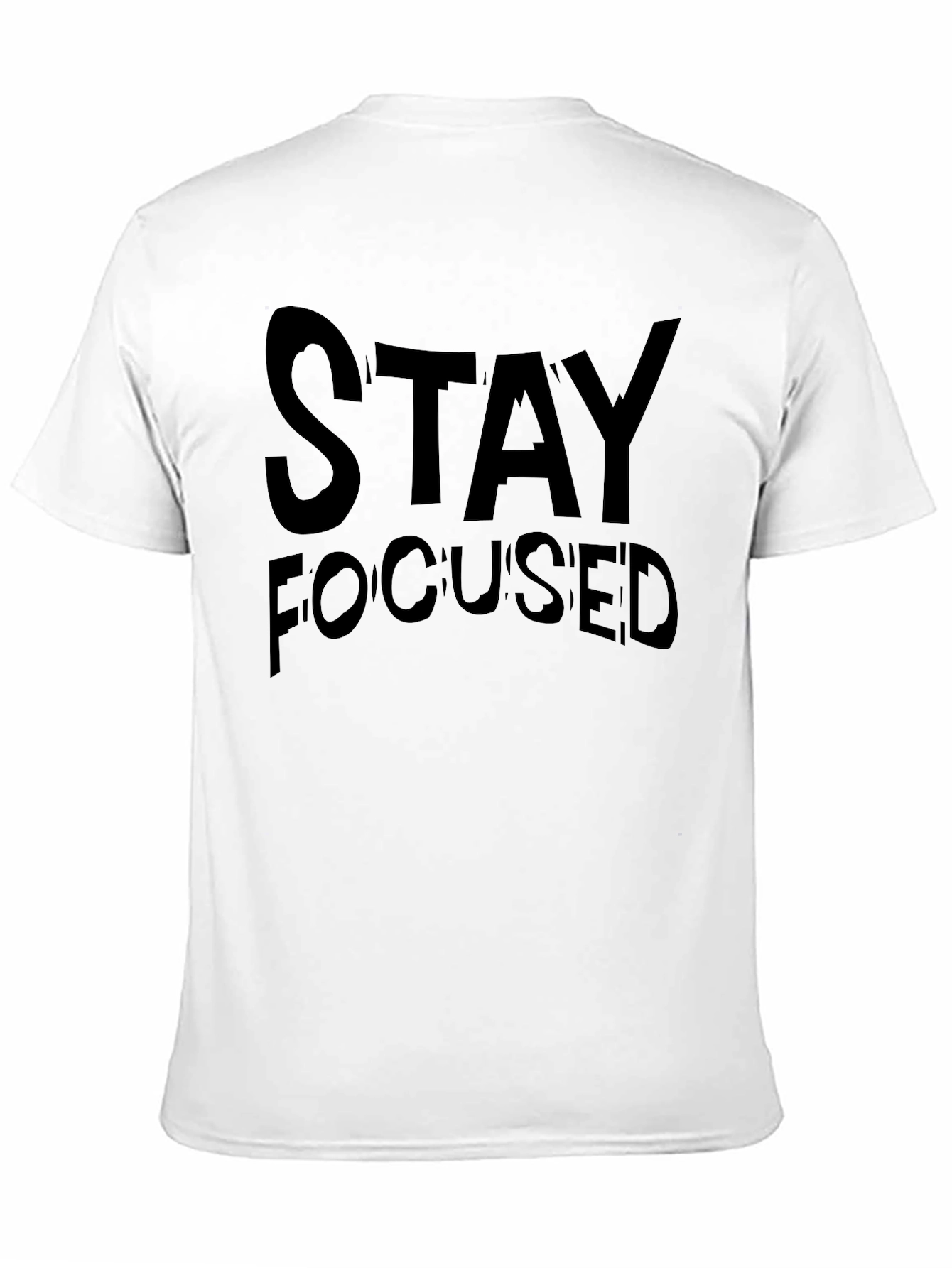 Stay Focused Graphic Tee - Black Casual Shirt