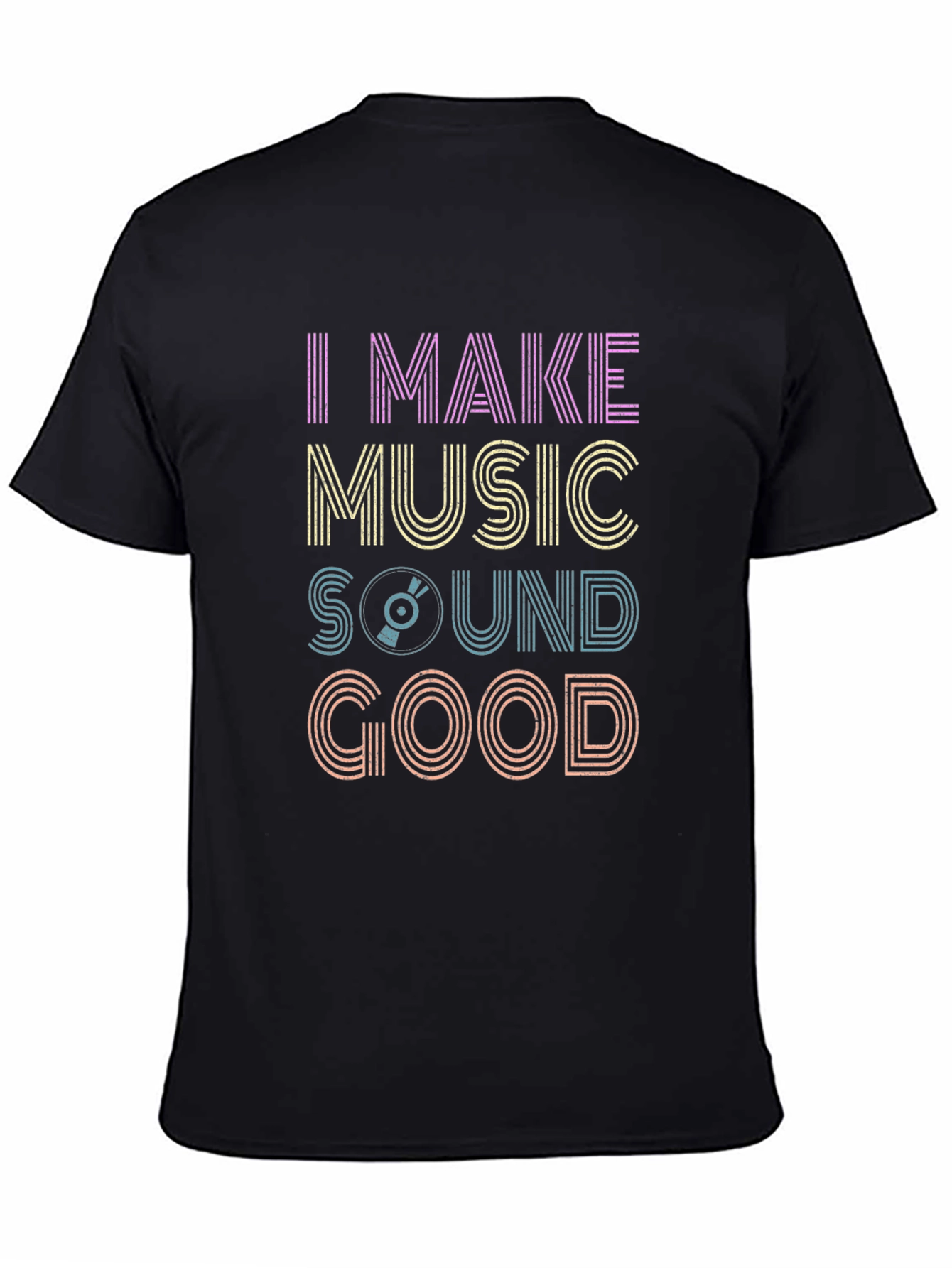 Music Maker Graphic Tee - Retro Vinyl Design