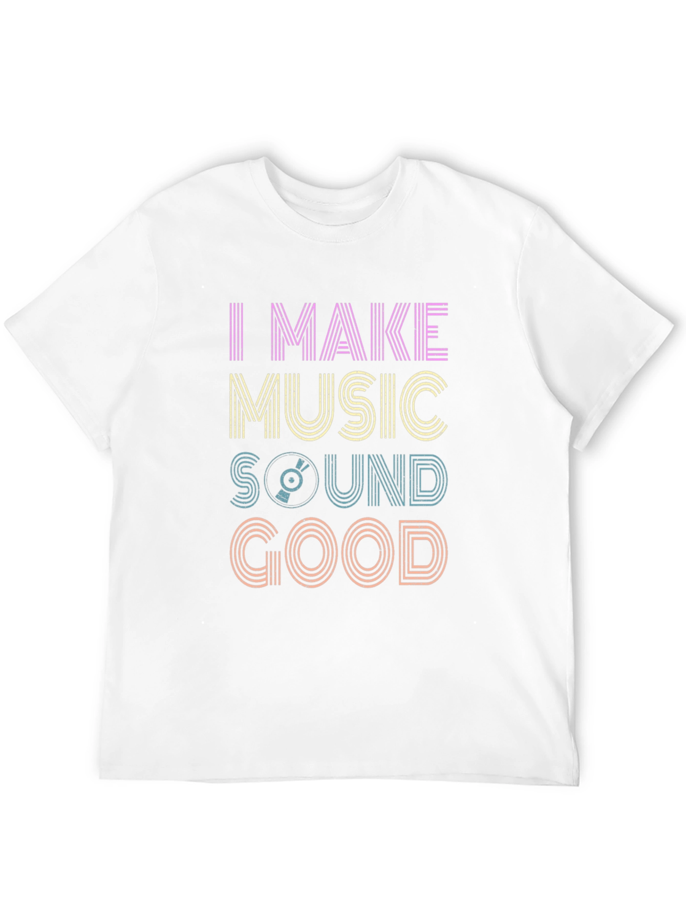 Music Maker Graphic Tee - Retro Vinyl Design