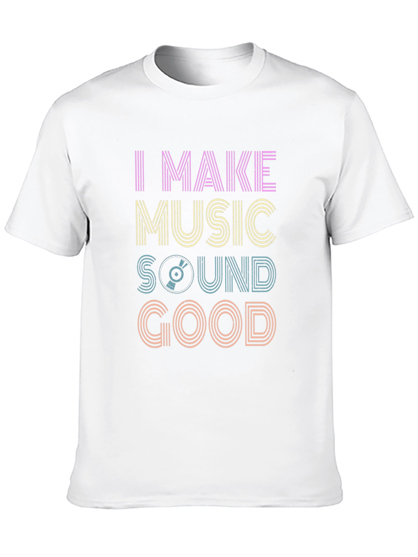 Music Maker Graphic Tee - Retro Vinyl Design