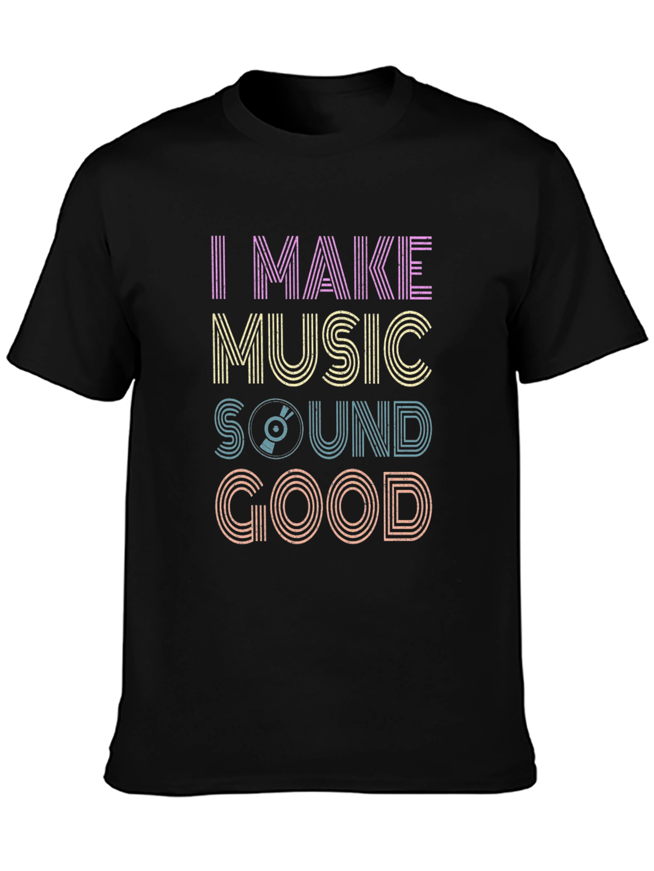 Music Maker Graphic Tee - Retro Vinyl Design