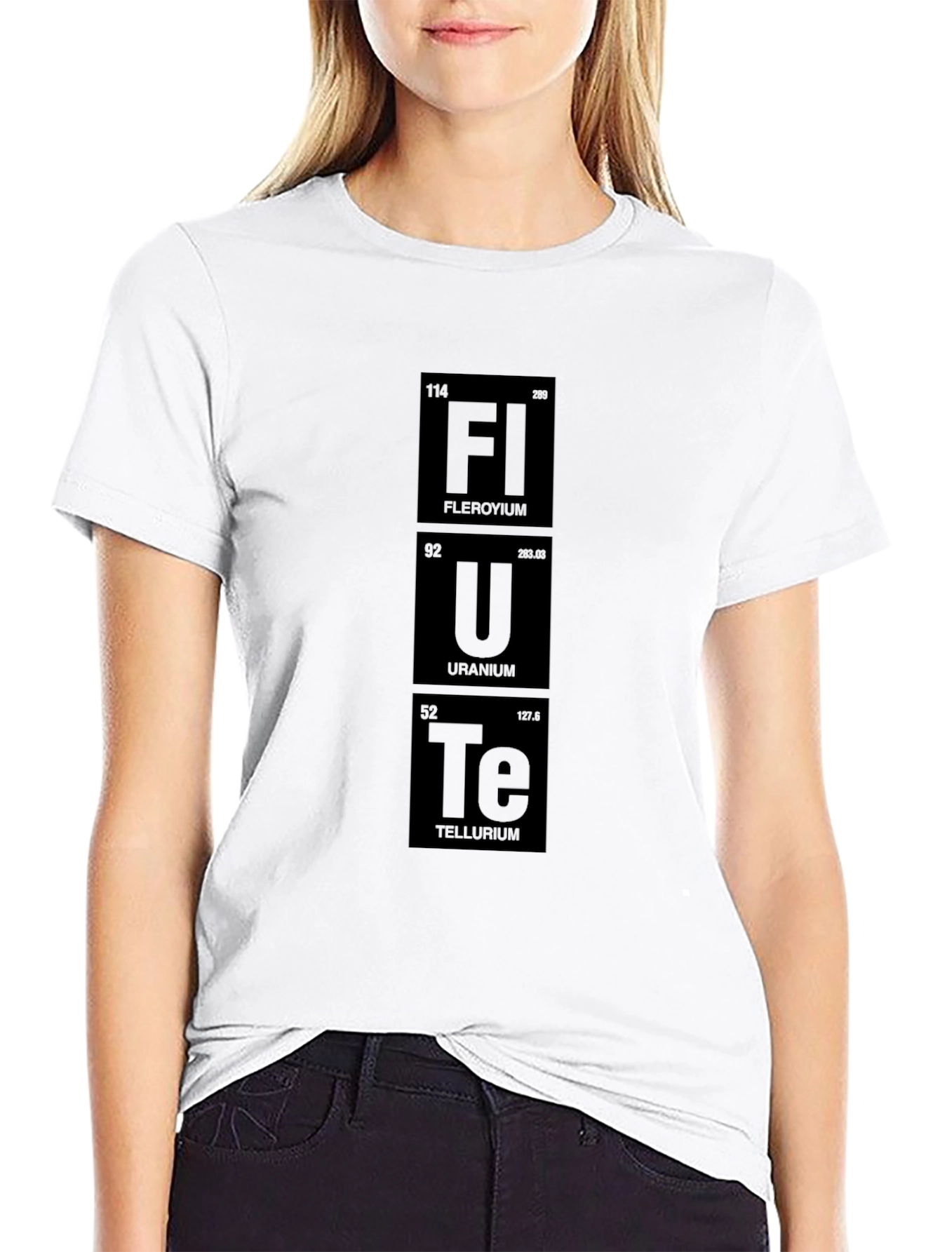 Fl U Te Periodic Table Funny Science T-Shirt