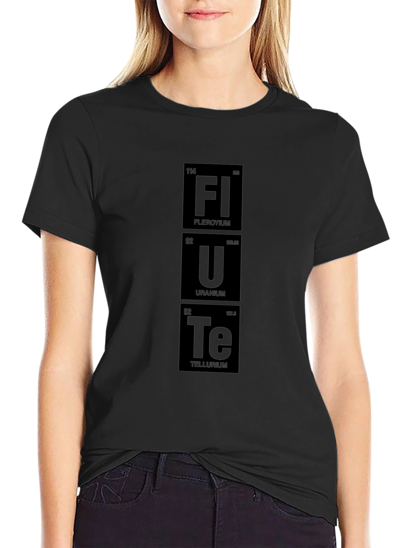 Fl U Te Periodic Table Funny Science T-Shirt